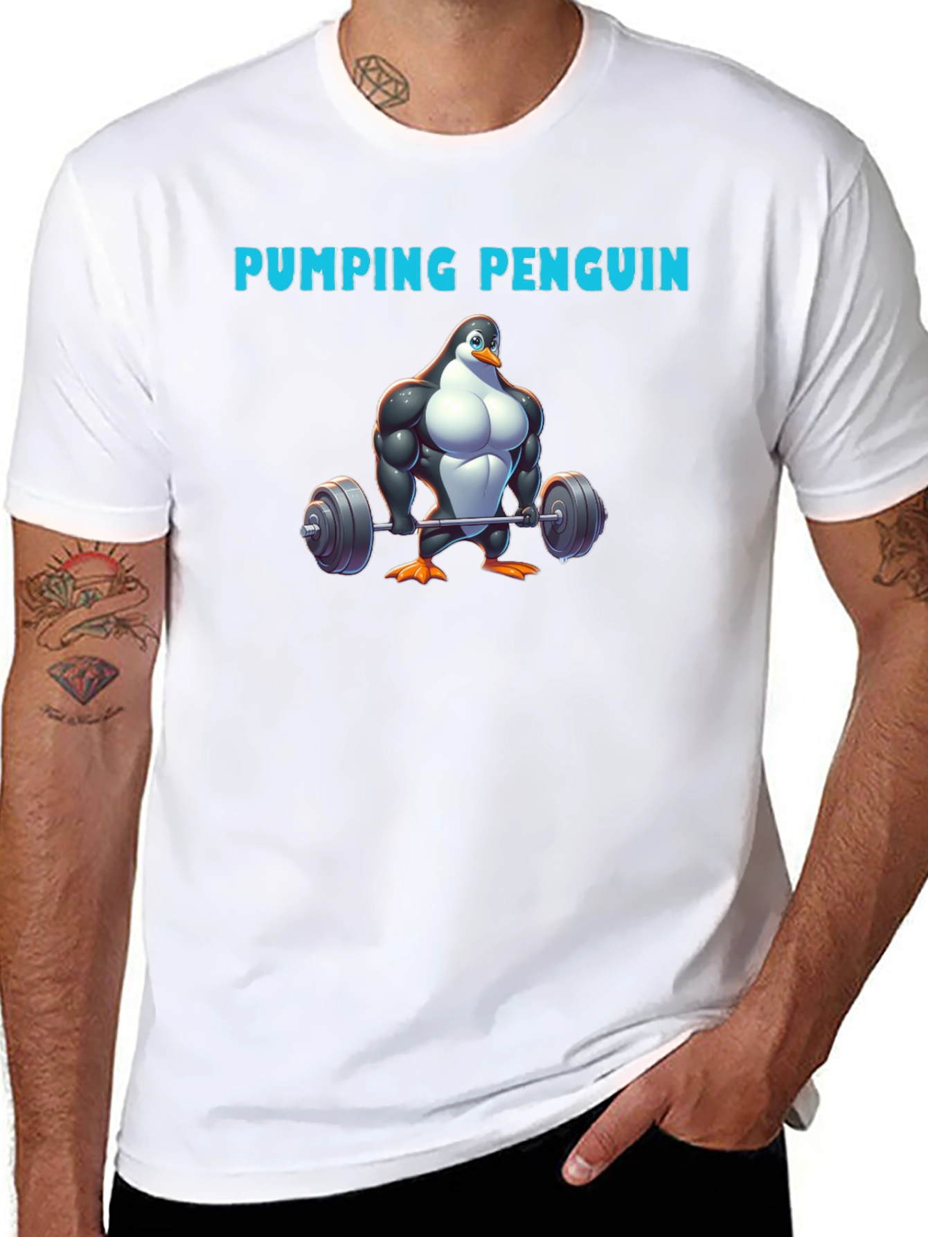 Pumping Penguin T-Shirt