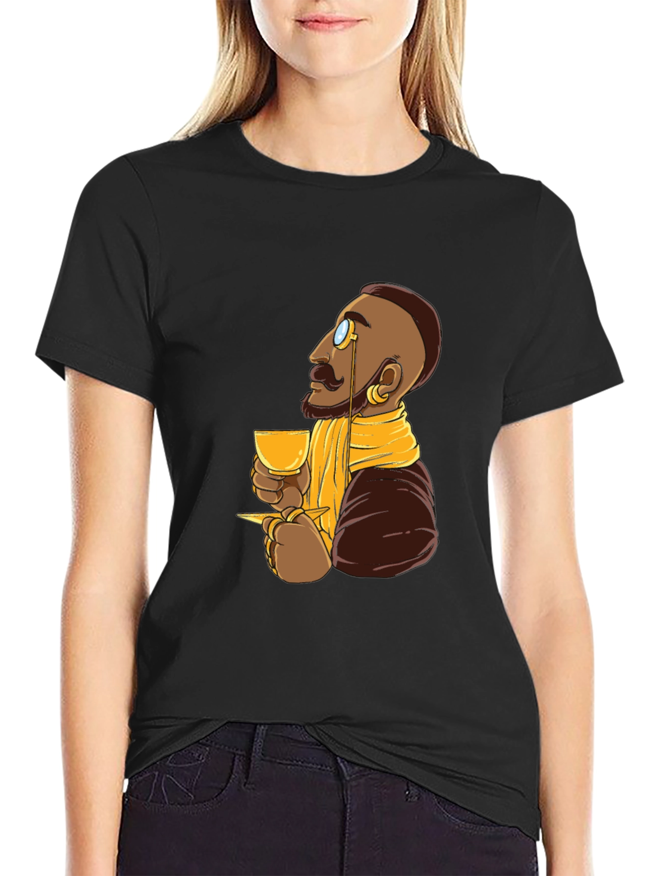 Sophisticated Cartoon Man T-Shirt