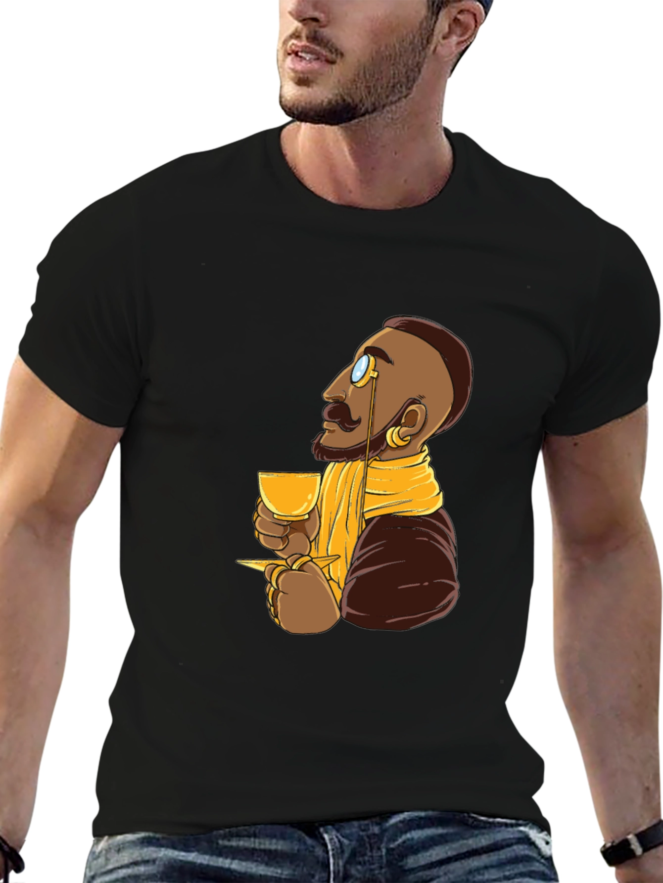 Sophisticated Cartoon Man T-Shirt
