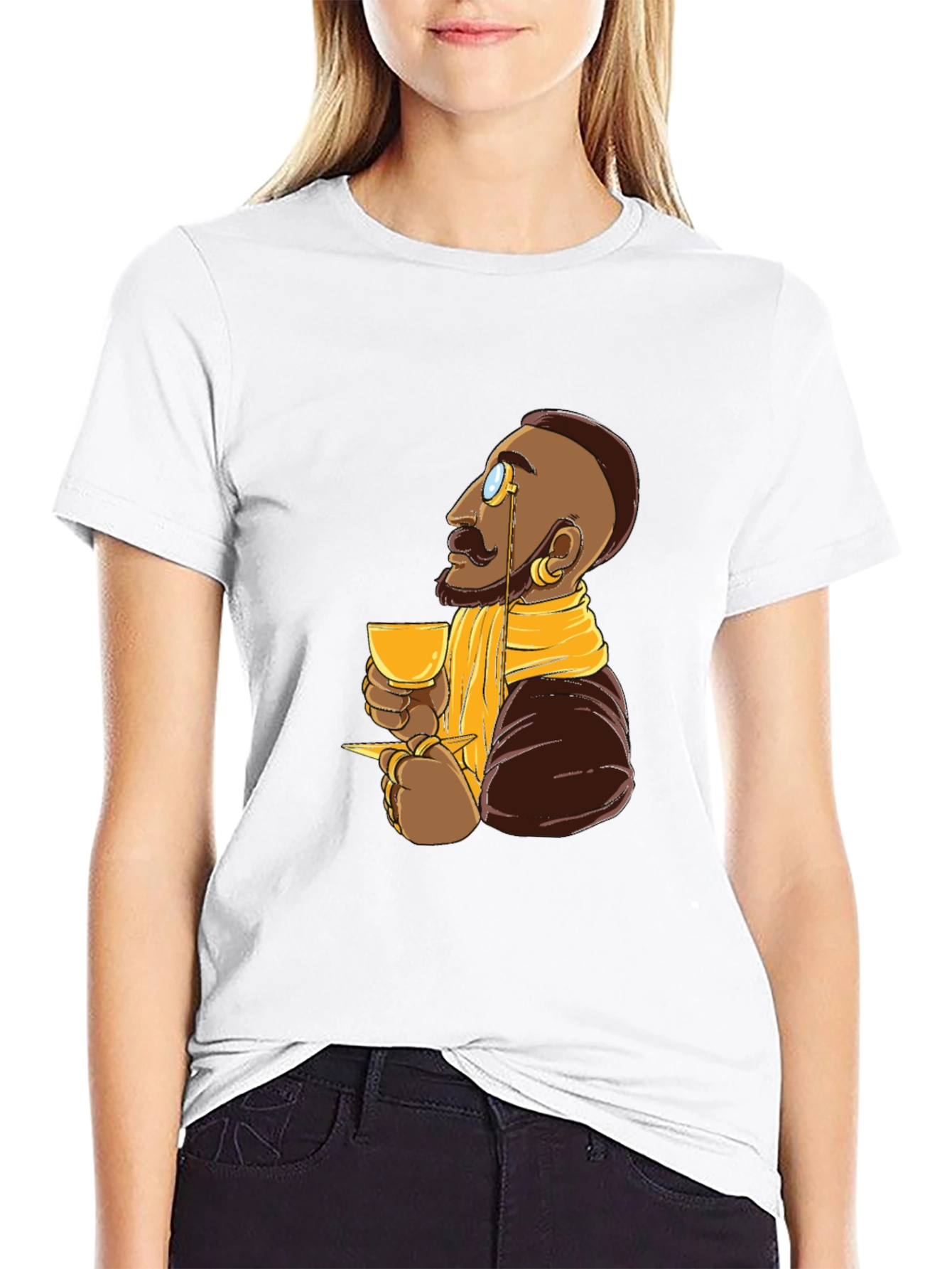 Sophisticated Cartoon Man T-Shirt