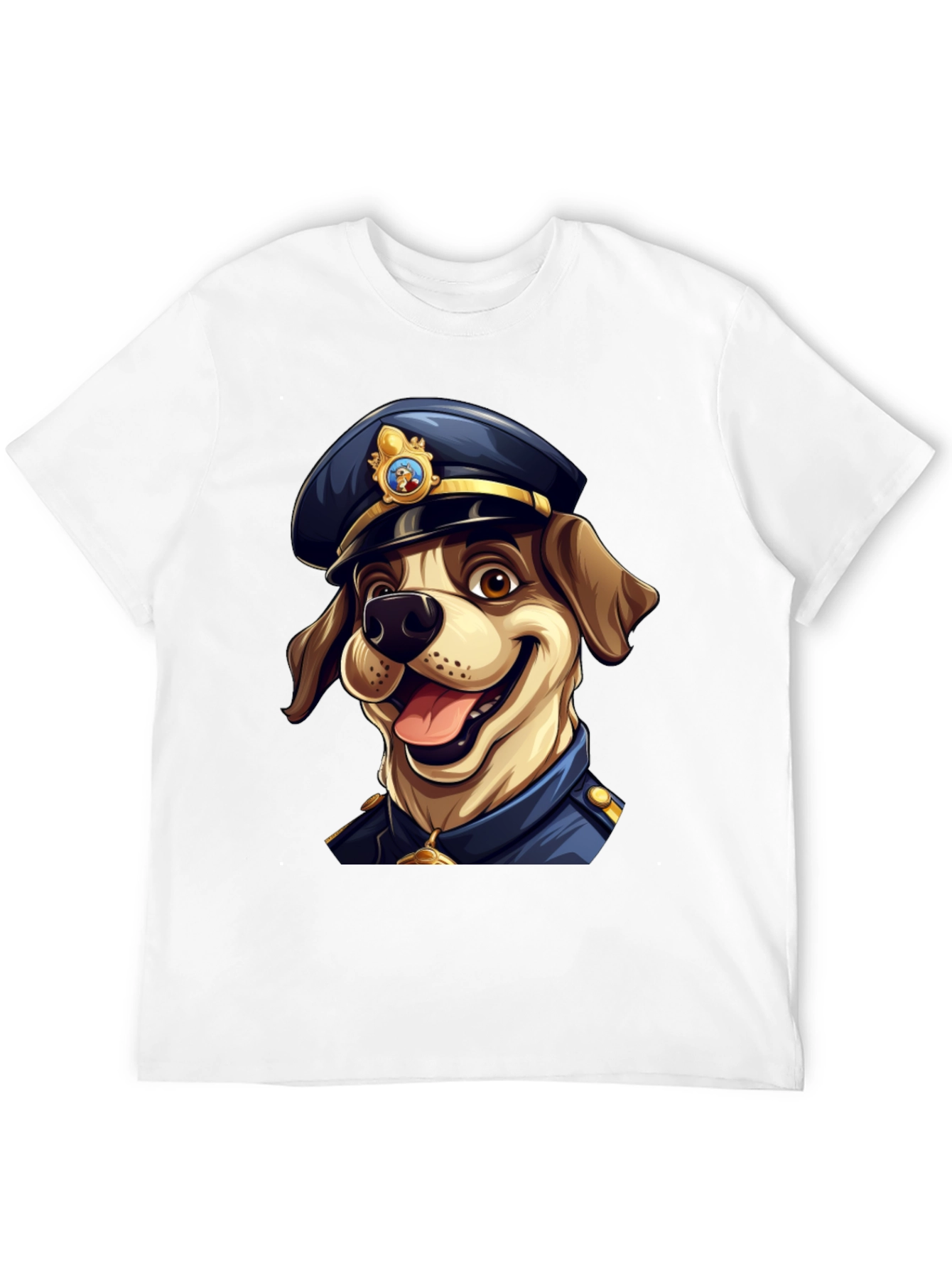 Dog Police T-Shirt - Cartoon Canine Officer
