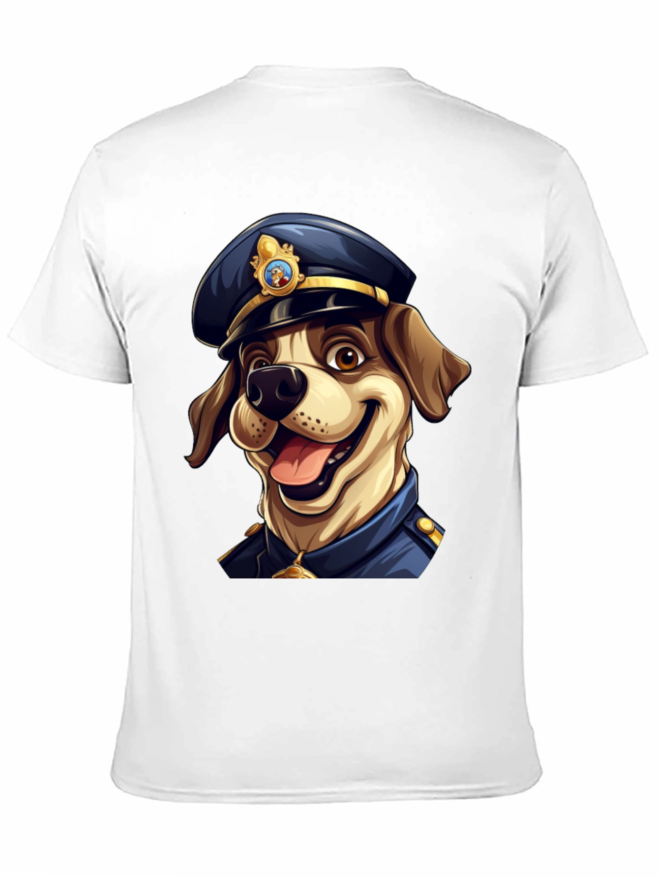 Dog Police T-Shirt - Cartoon Canine Officer