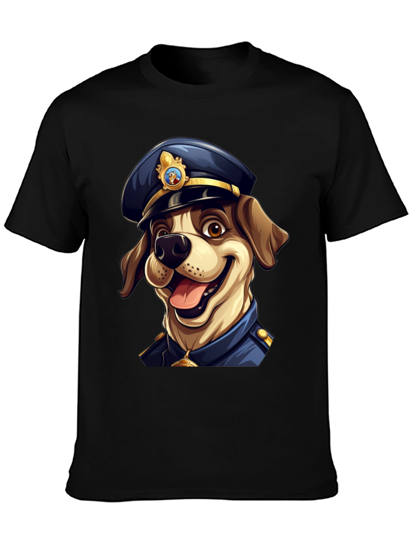 Dog Police T-Shirt - Cartoon Canine Officer
