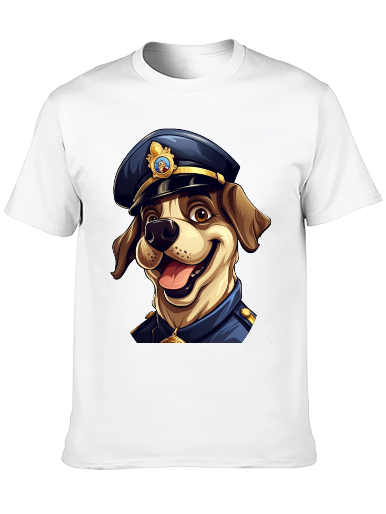 Dog Police T-Shirt - Cartoon Canine Officer
