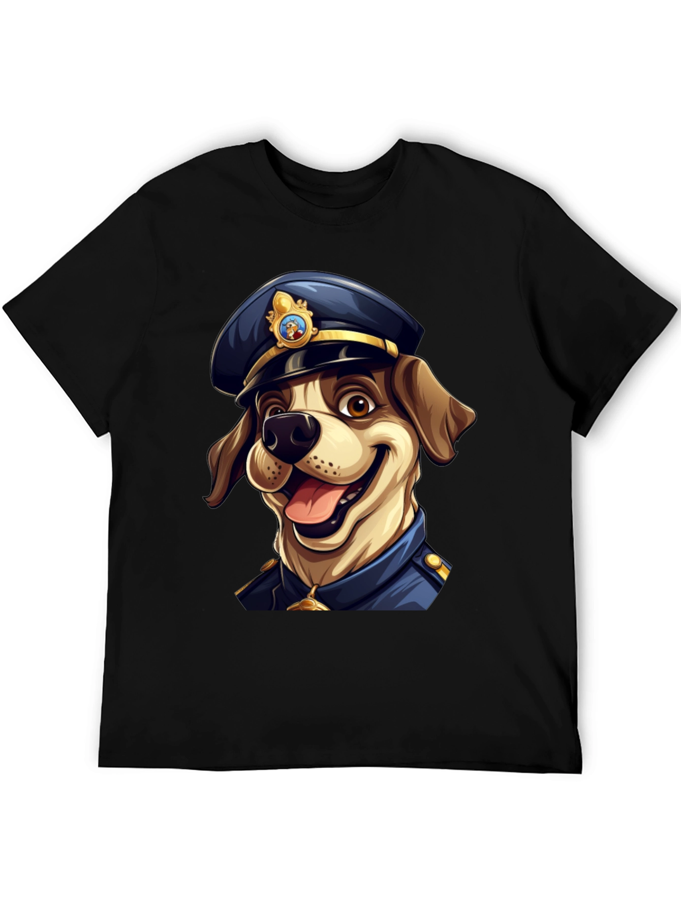 Dog Police T-Shirt - Cartoon Canine Officer