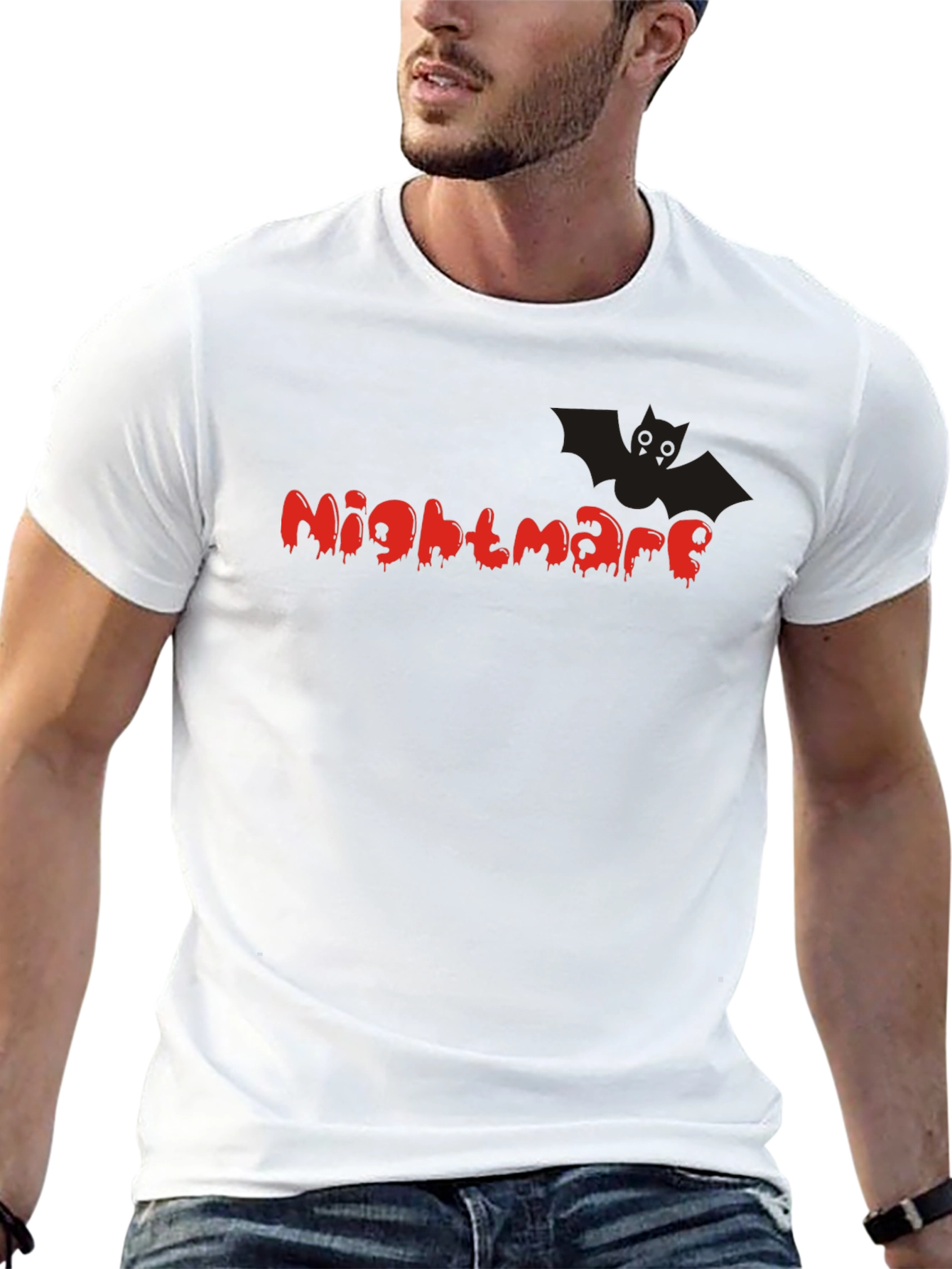 Nightmare T-Shirt - Halloween Bat Graphic Tee