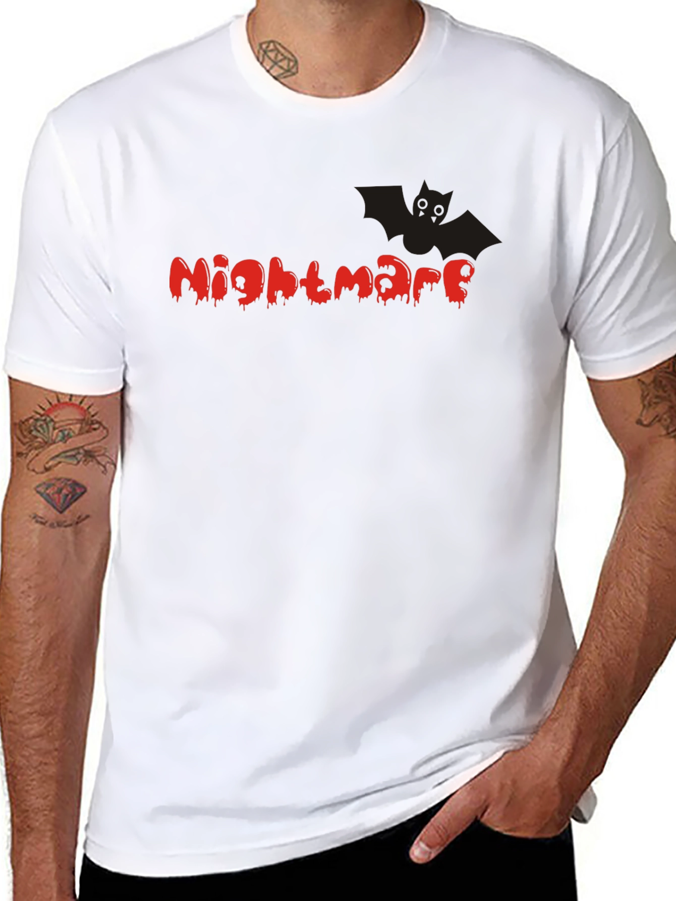 Nightmare T-Shirt - Halloween Bat Graphic Tee