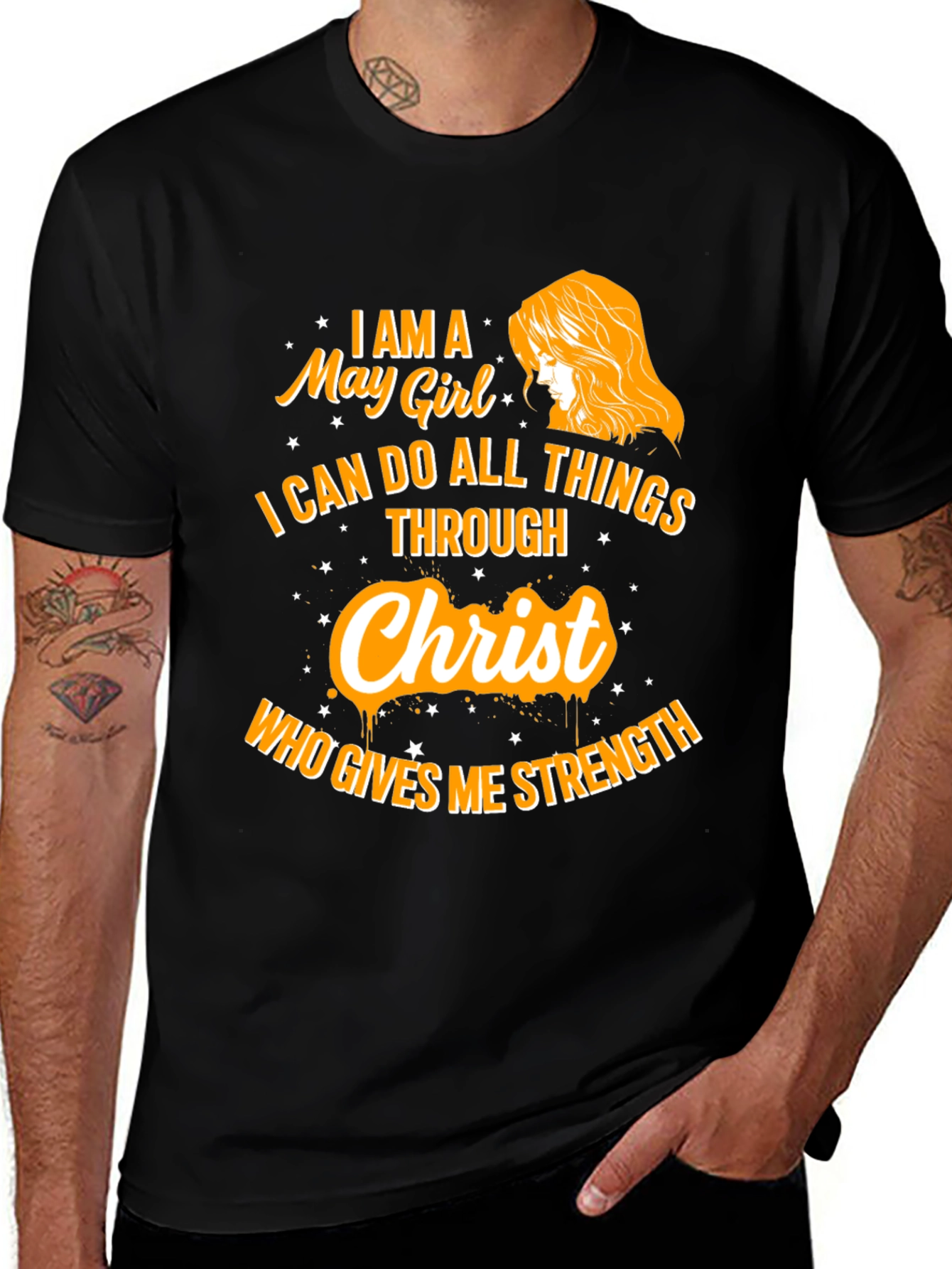 May Girl Christ Strength T-Shirt