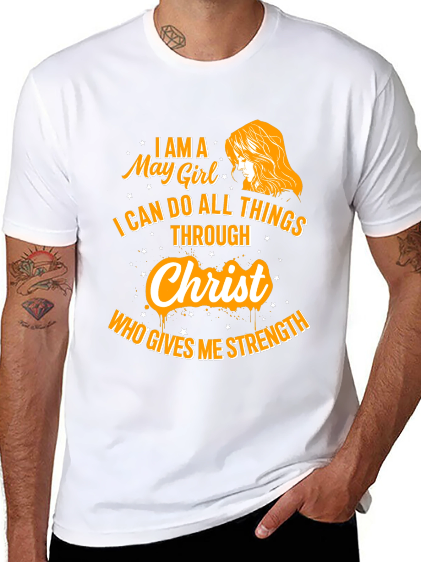 May Girl Christ Strength T-Shirt