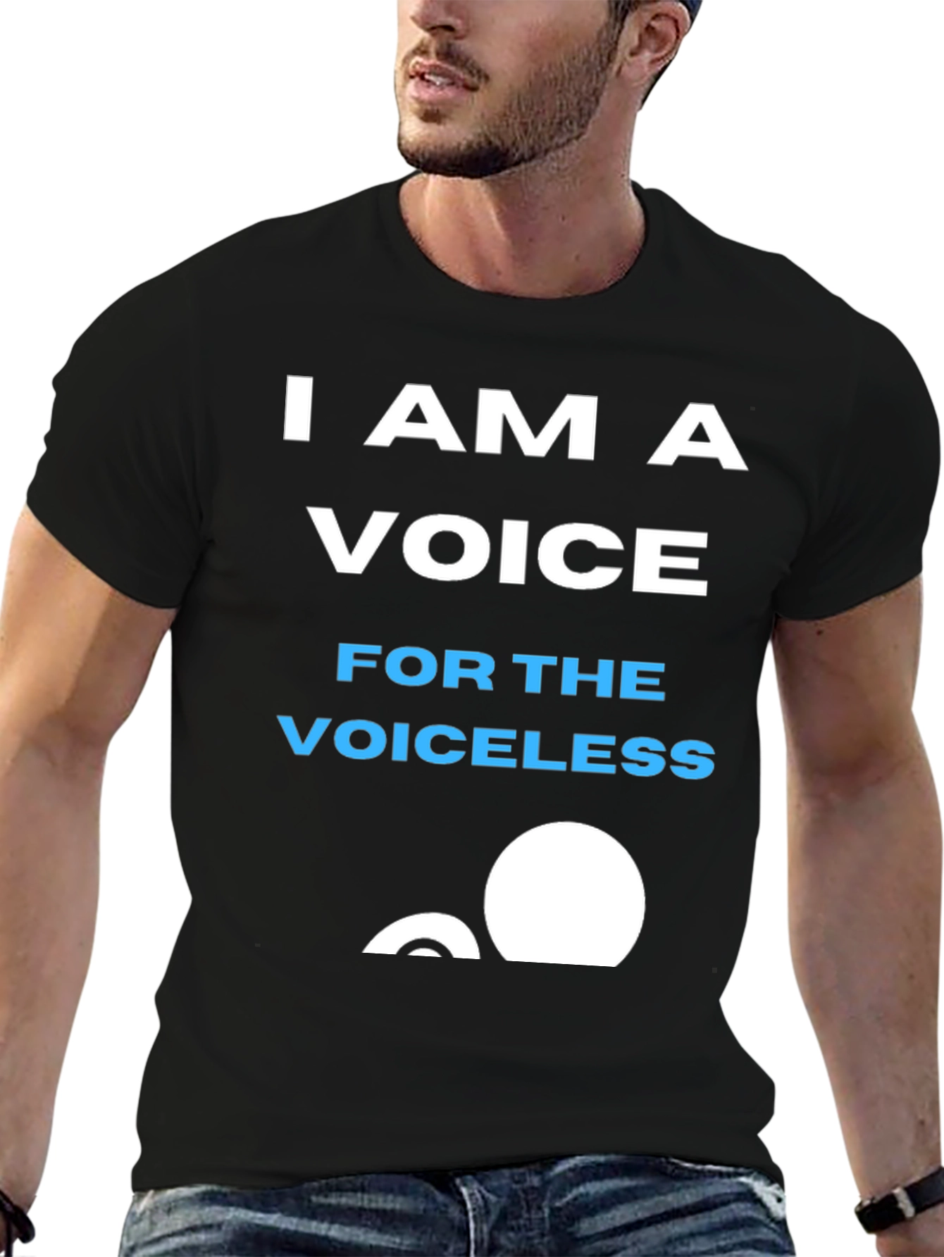 Voice for the Voiceless Graphic Tee - Black