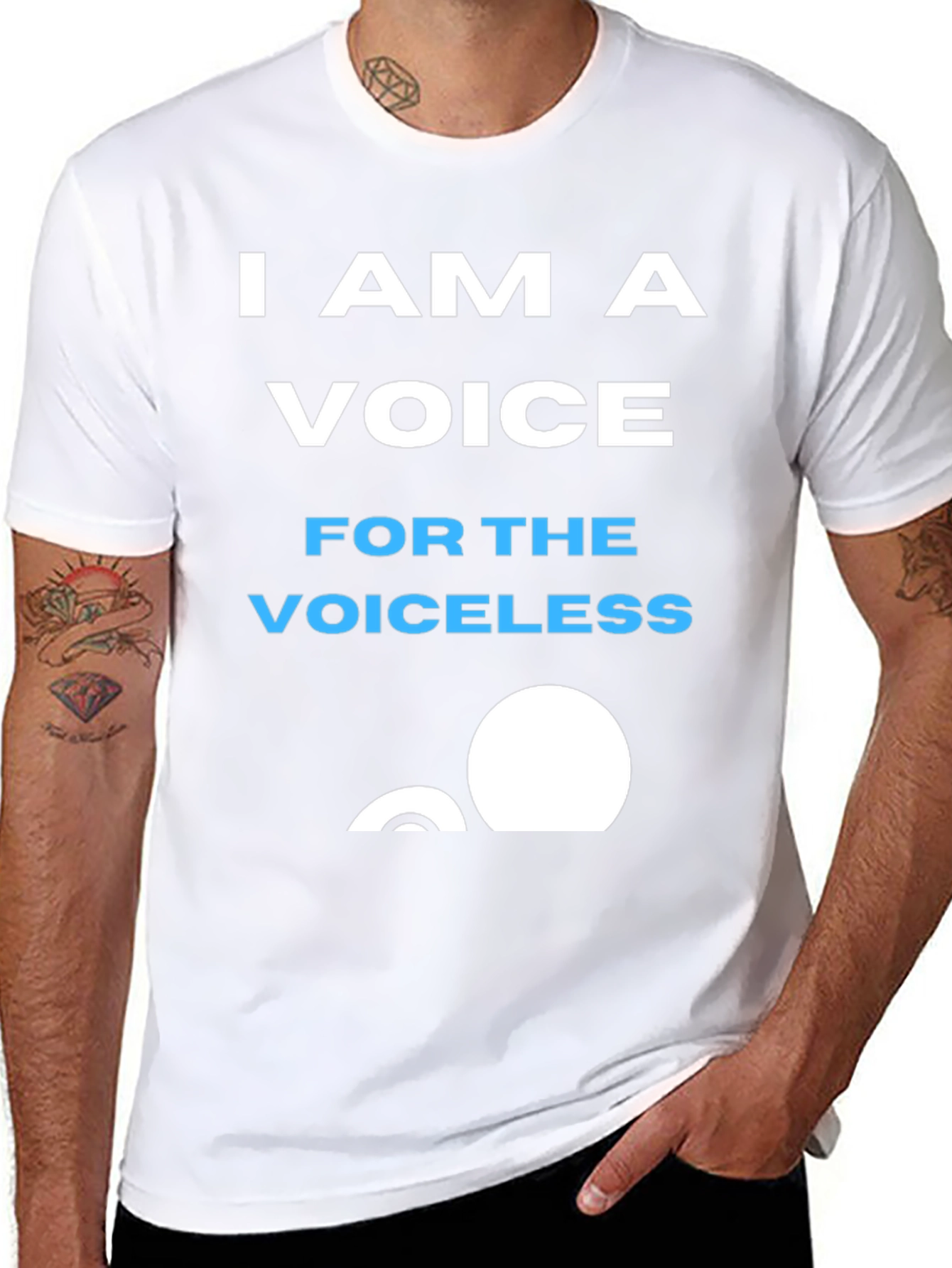 Voice for the Voiceless Graphic Tee - Black