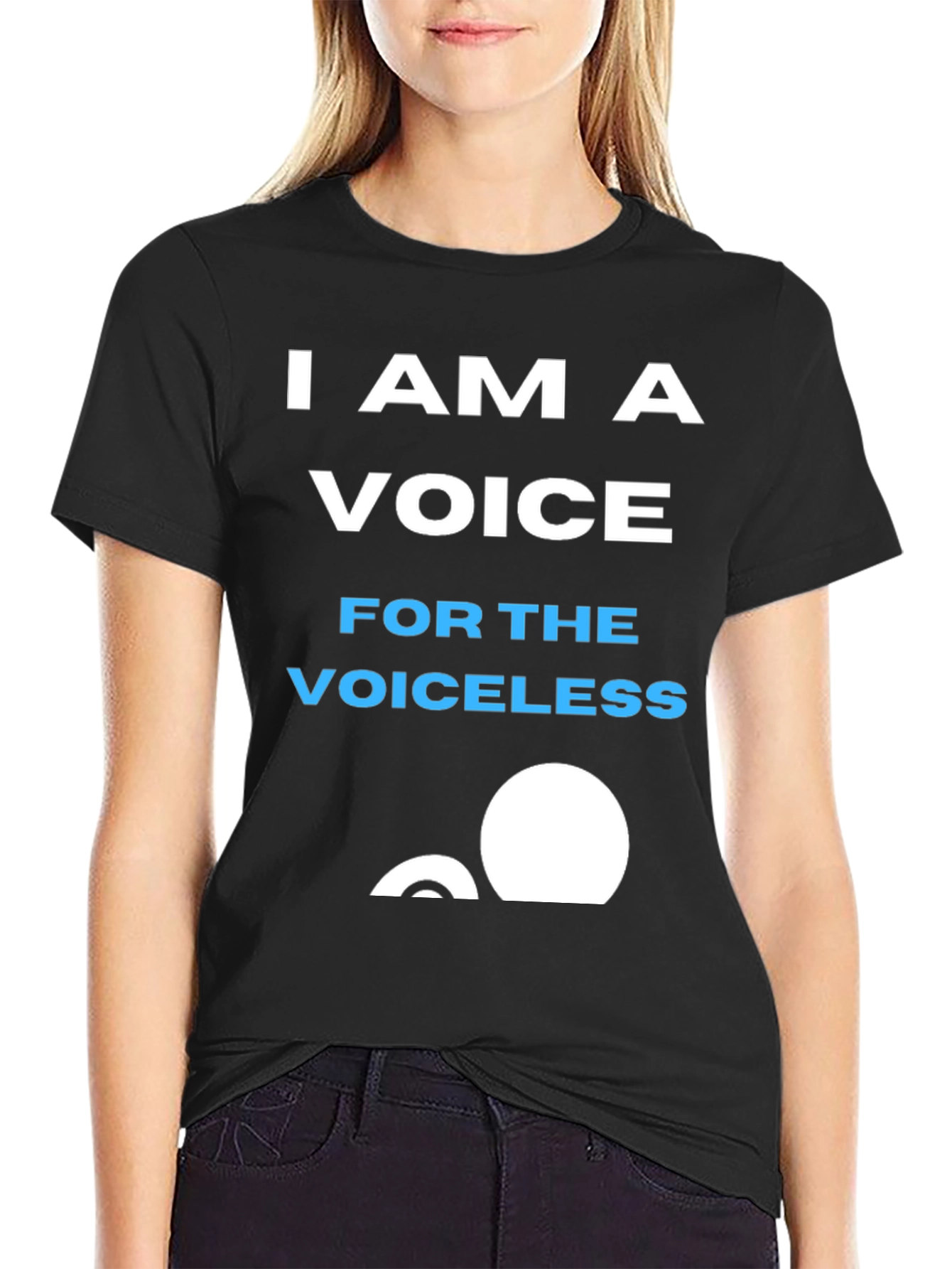 Voice for the Voiceless Graphic Tee - Black