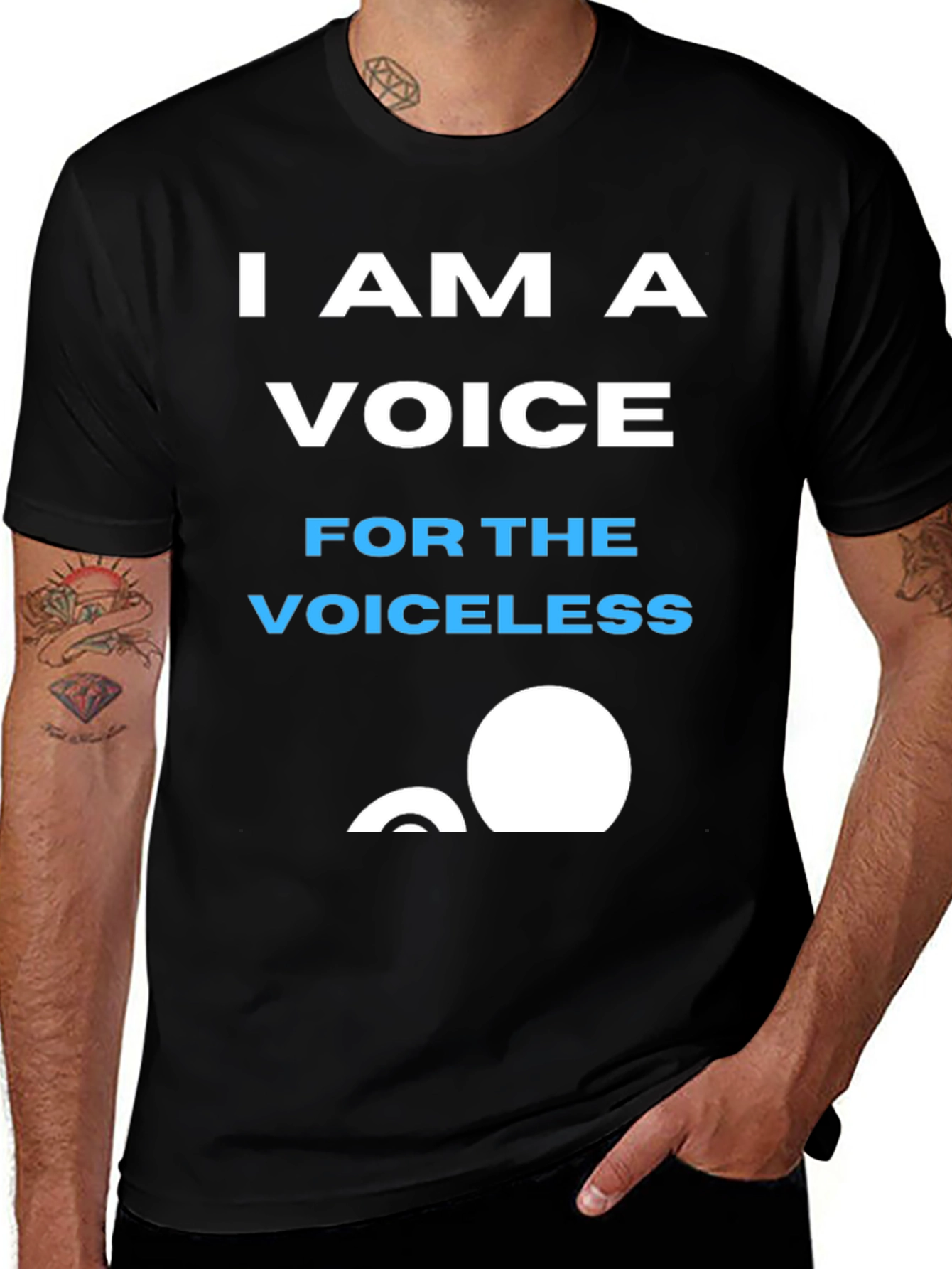 Voice for the Voiceless Graphic Tee - Black