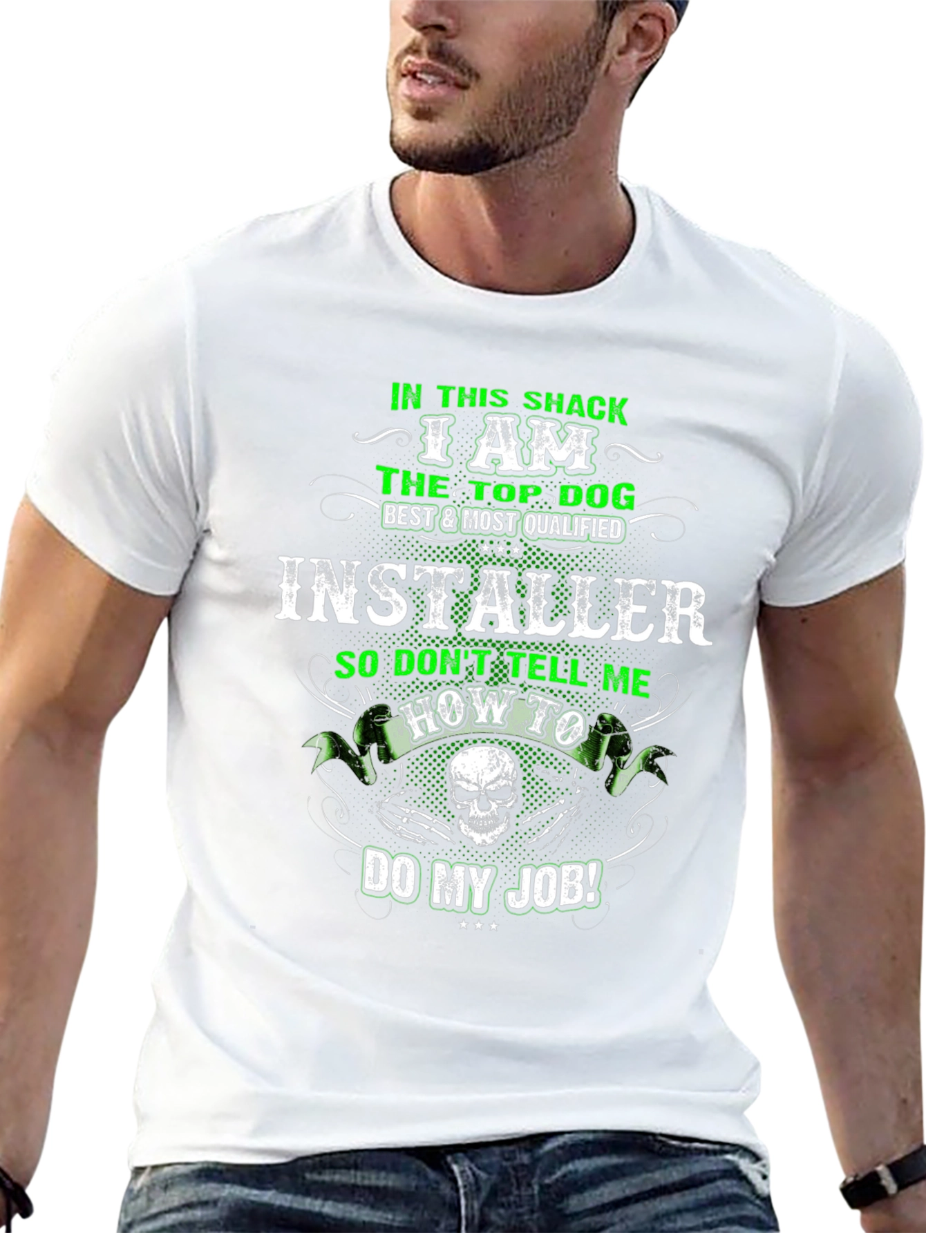 Installer Top Dog Black T-Shirt