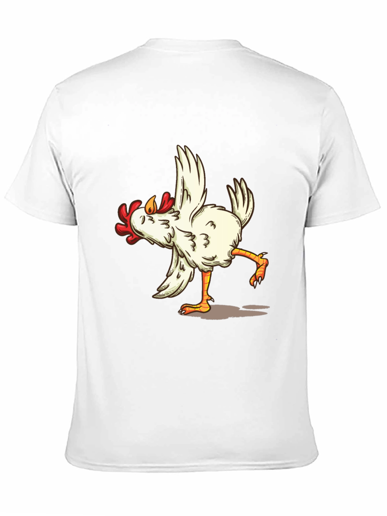 Funny Chicken Dance Graphic Tee - Black T-Shirt