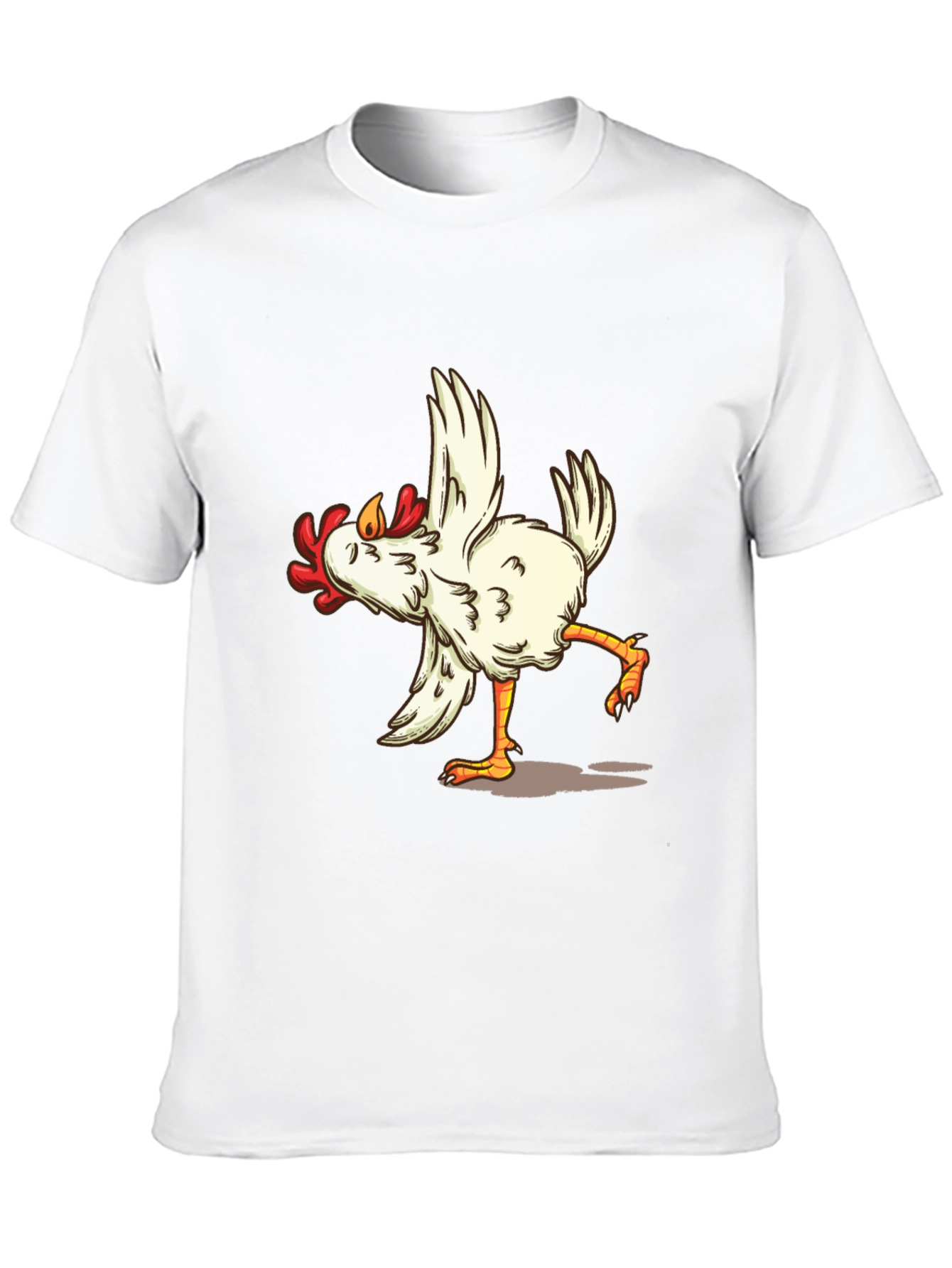 Funny Chicken Dance Graphic Tee - Black T-Shirt