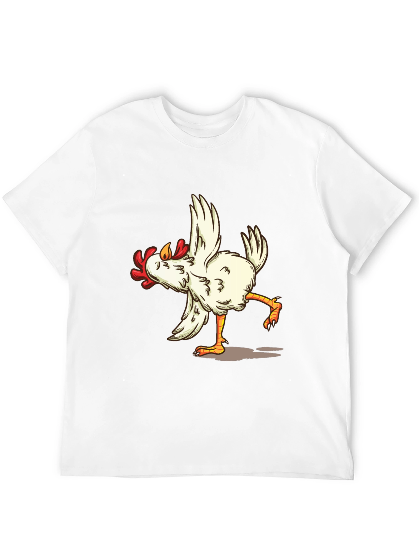 Funny Chicken Dance Graphic Tee - Black T-Shirt