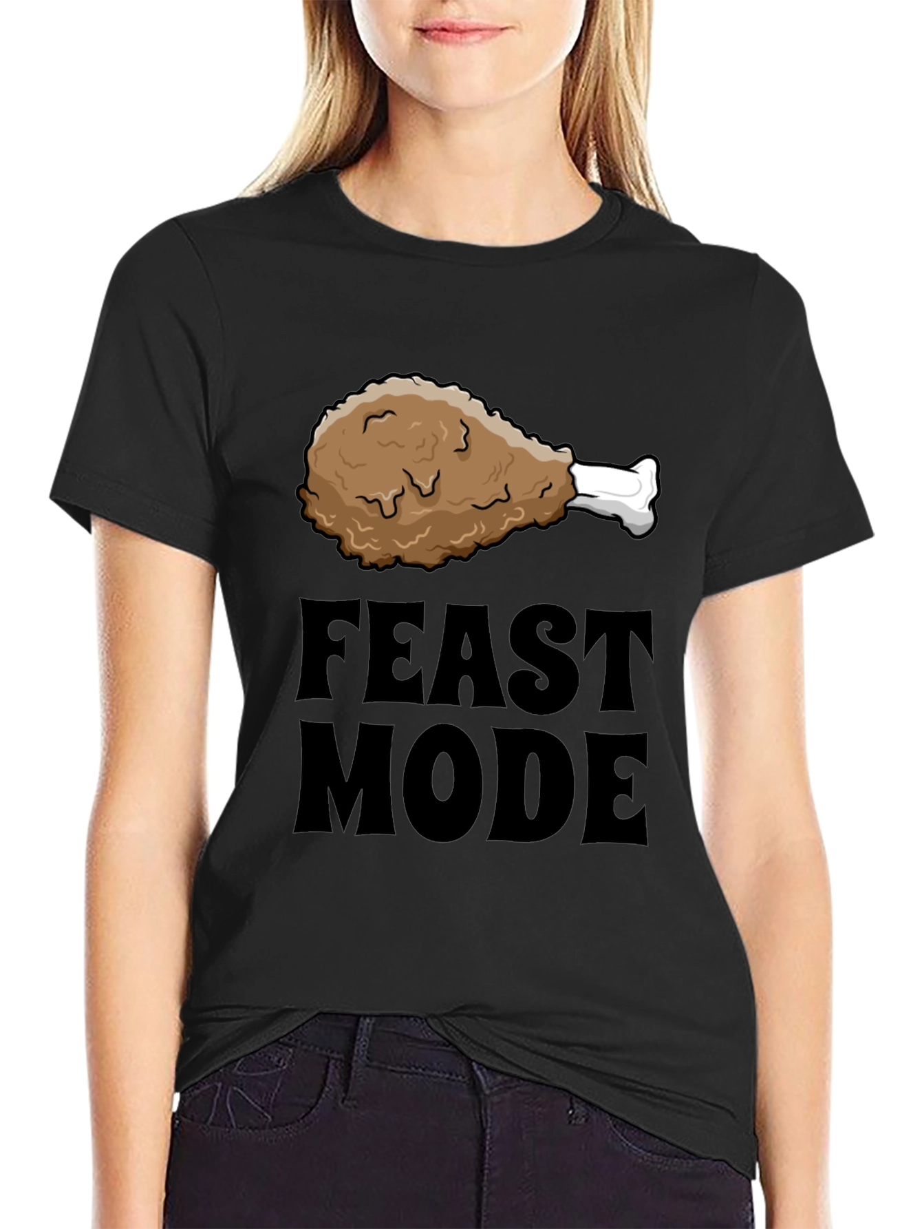 Feast Mode T-Shirt - Funny Thanksgiving Dinner Tee
