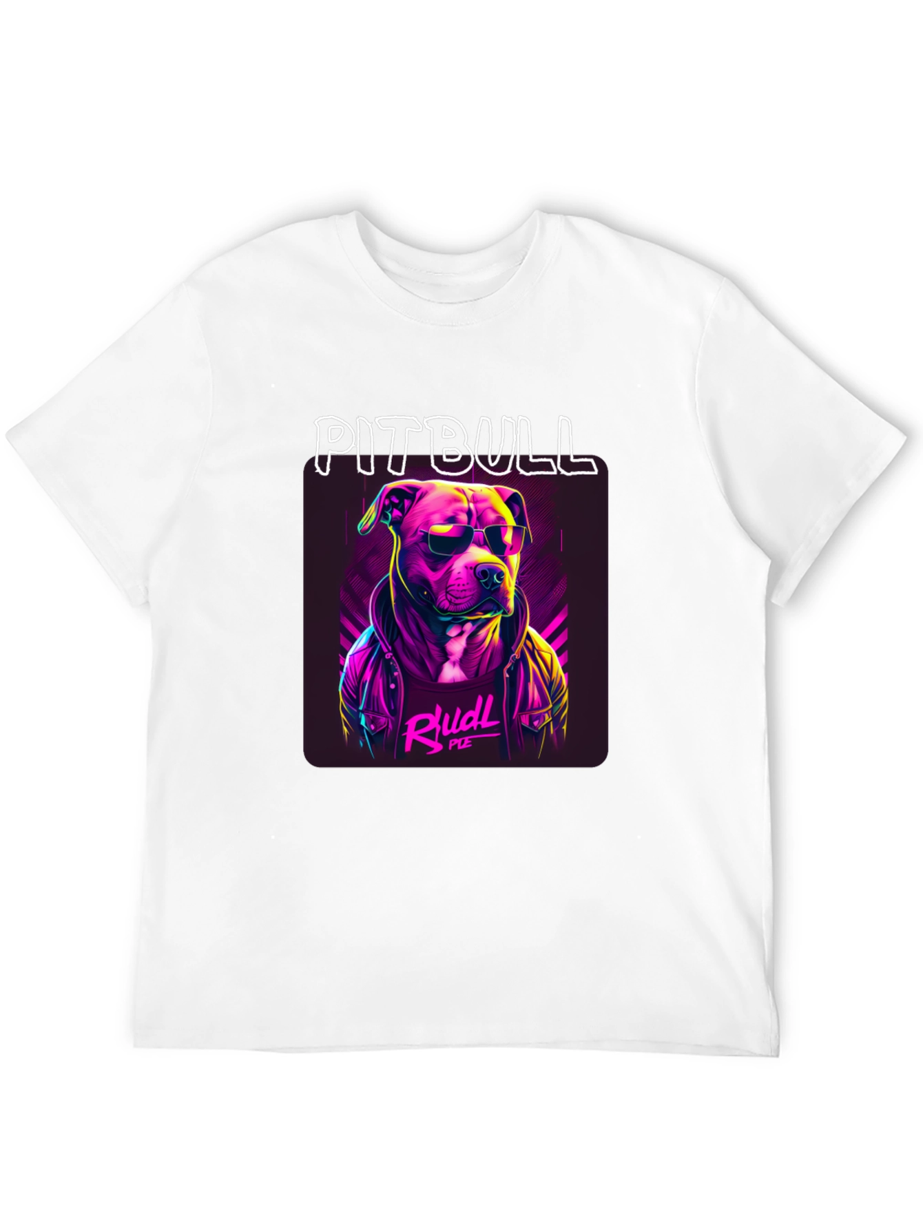 Cool Pitbull Graphic Tee - Black Cotton T-Shirt