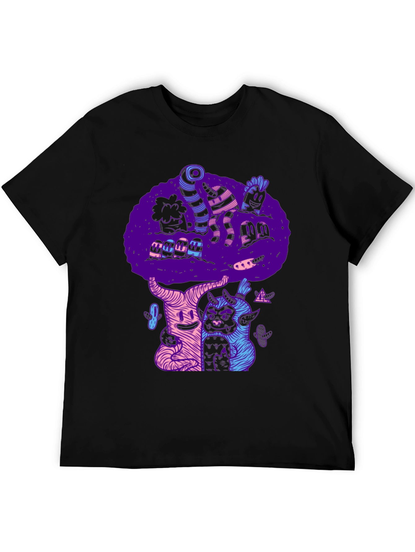 Funky Black Graphic Tee