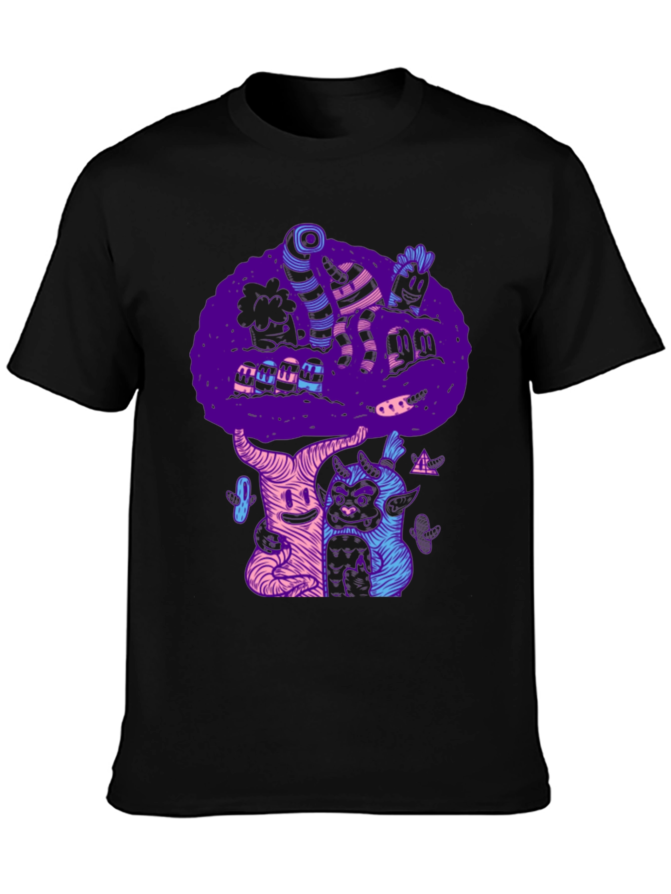 Funky Black Graphic Tee