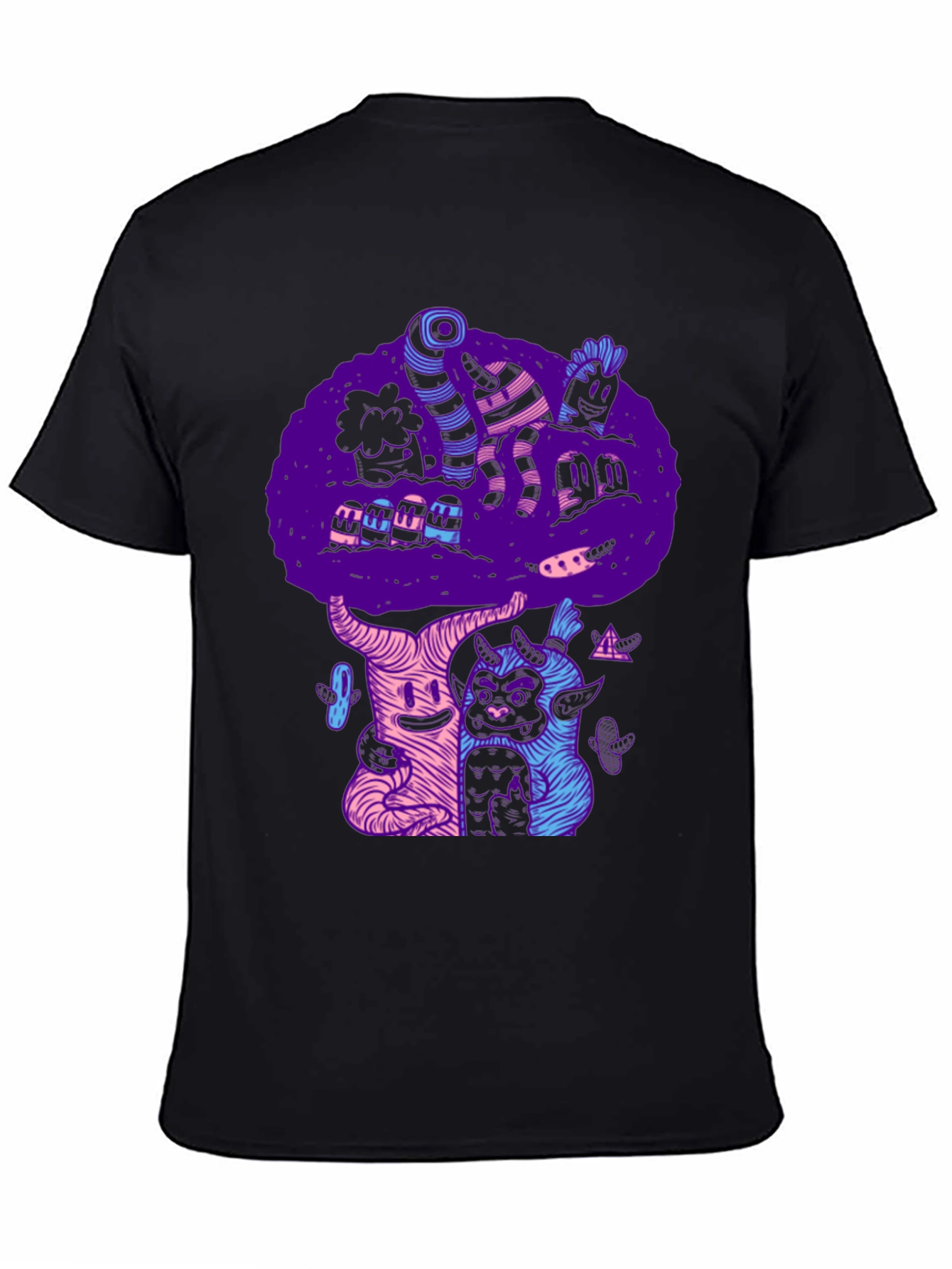 Funky Black Graphic Tee