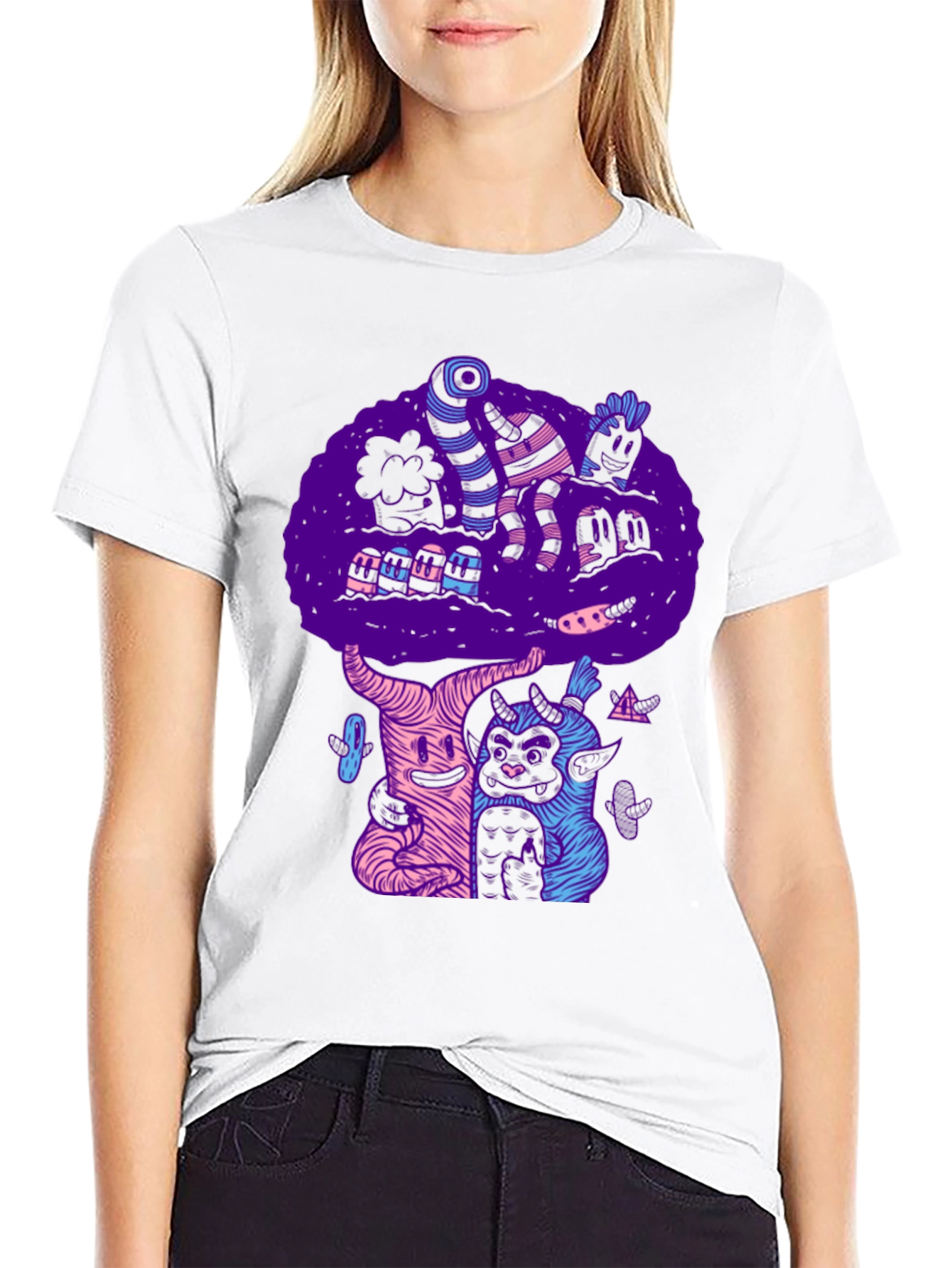 Funky Black Graphic Tee