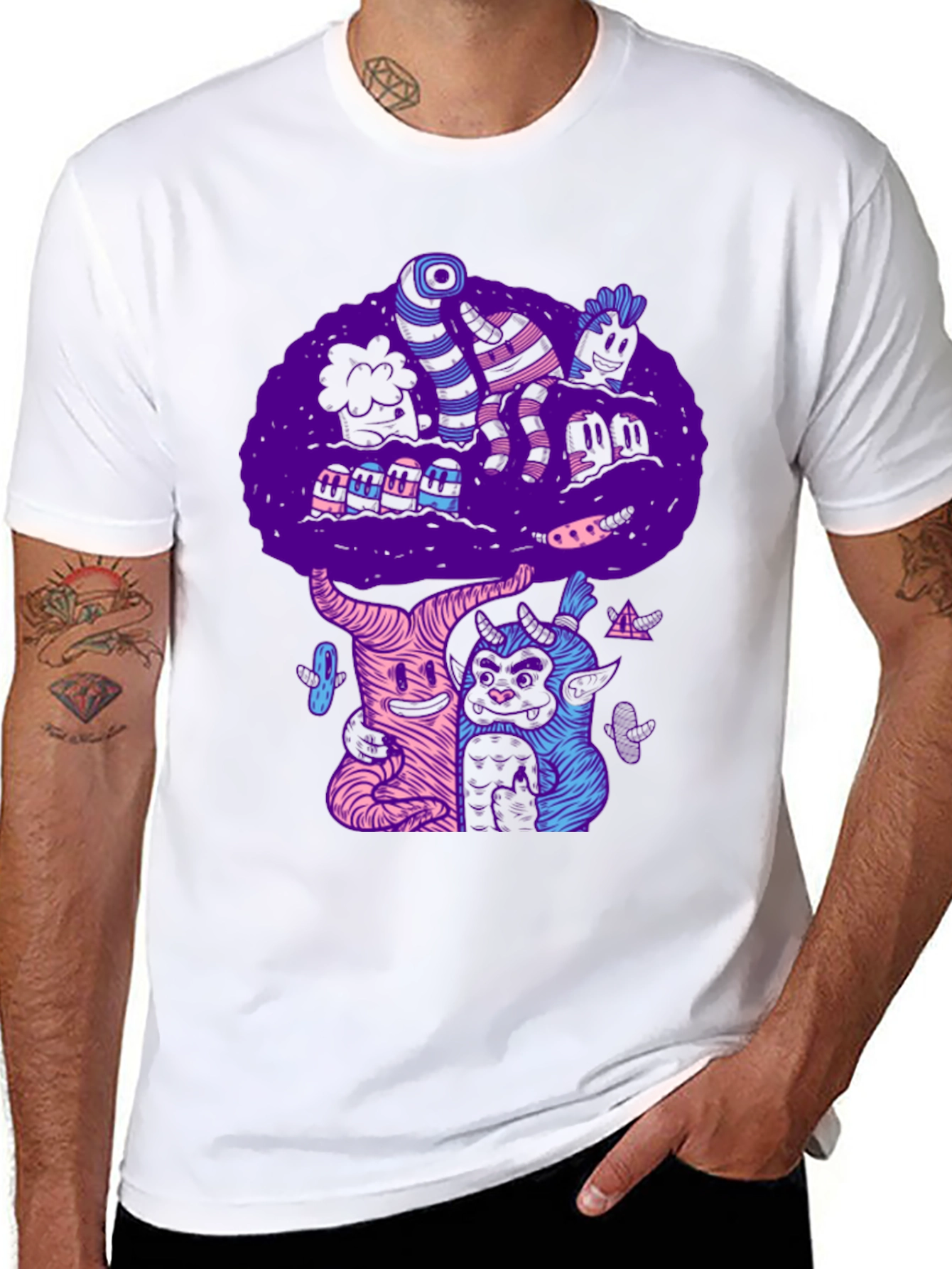 Funky Black Graphic Tee
