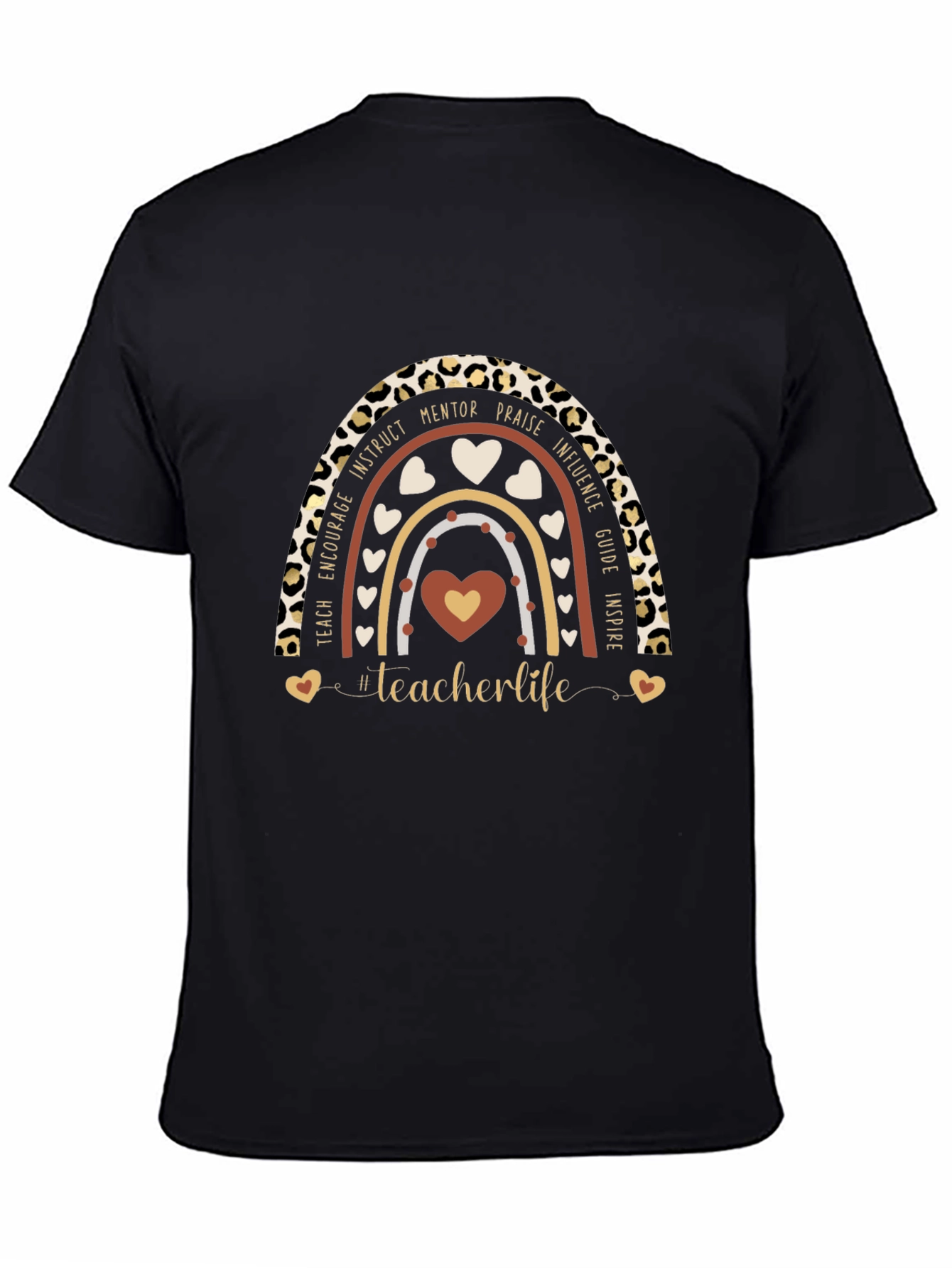 Teacher Life Rainbow Graphic Tee
