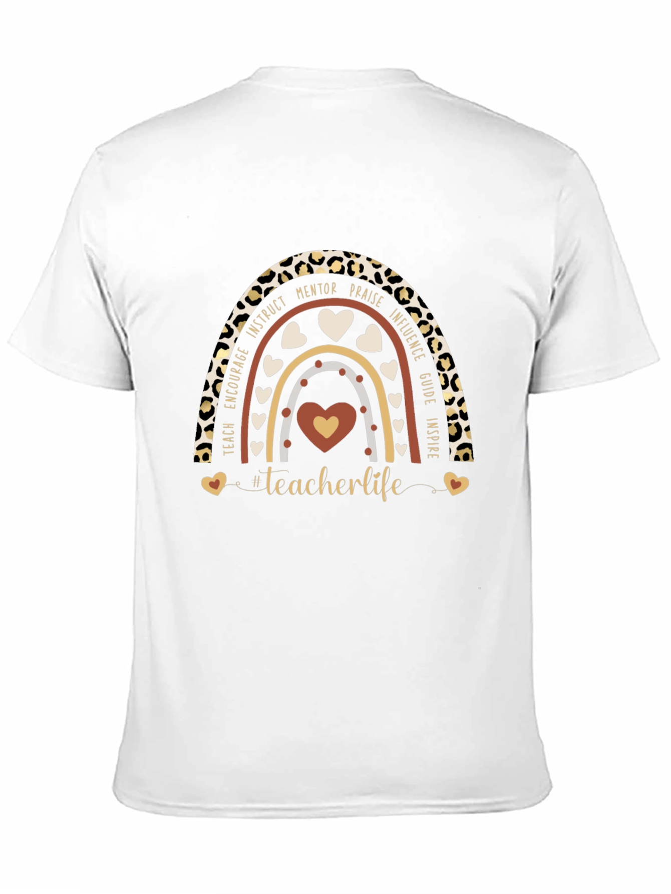 Teacher Life Rainbow Graphic Tee