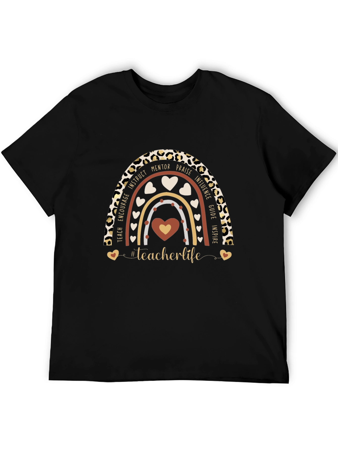 Teacher Life Rainbow Graphic Tee