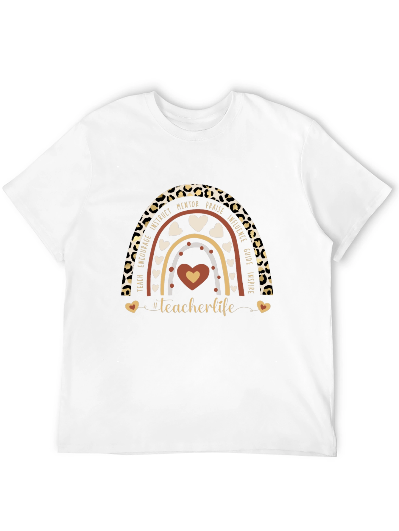 Teacher Life Rainbow Graphic Tee