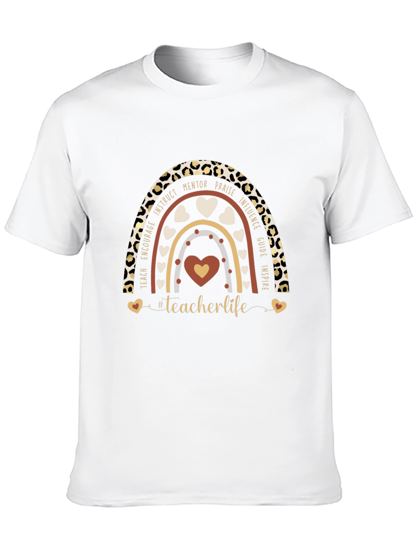 Teacher Life Rainbow Graphic Tee