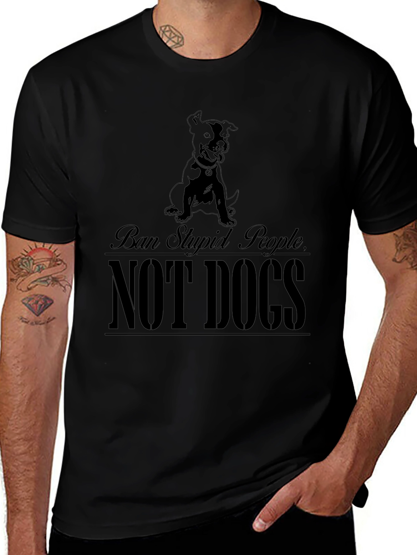 Ban Stupid People Not Dogs T-Shirt
