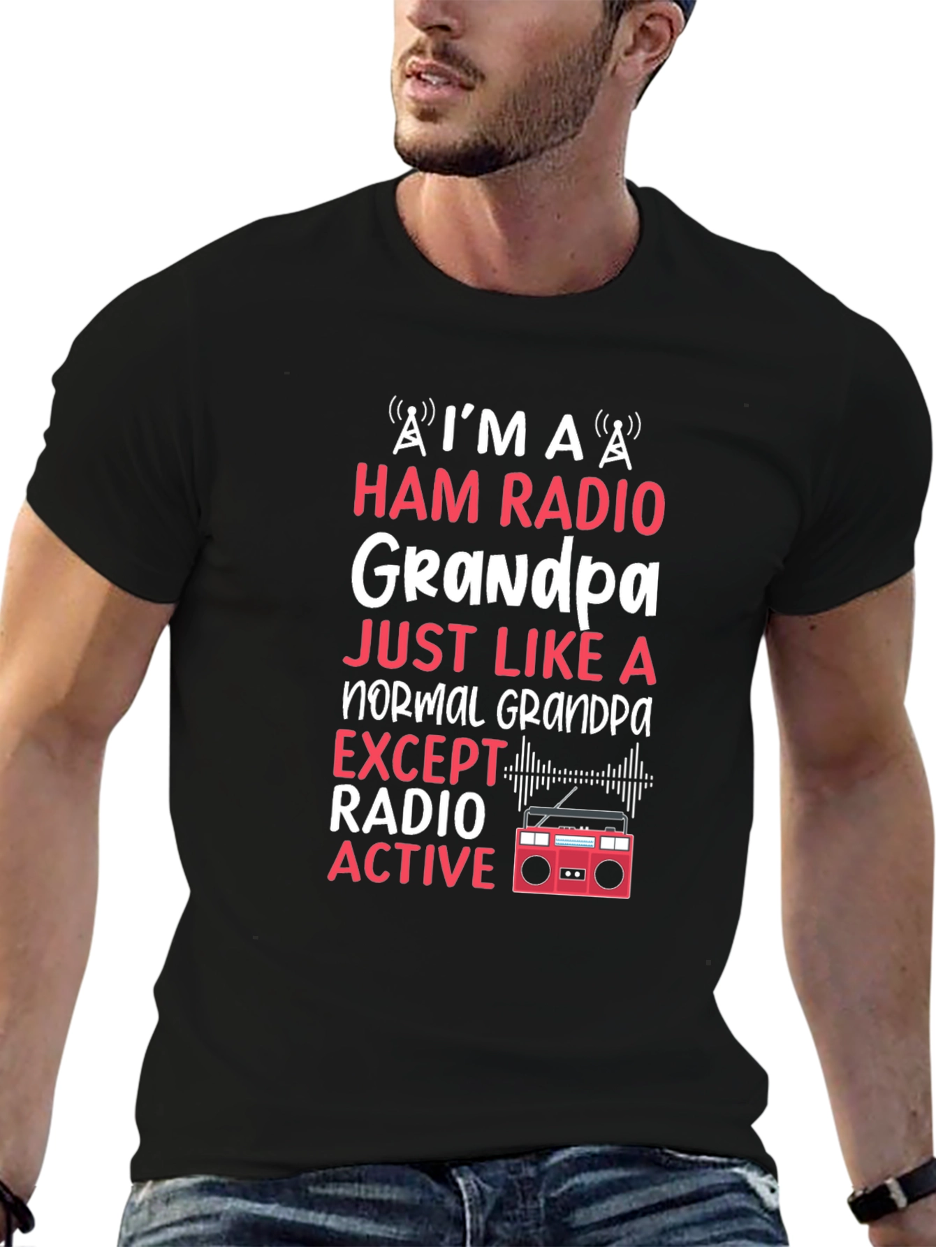 Ham Radio Grandpa T-Shirt - Radio Active