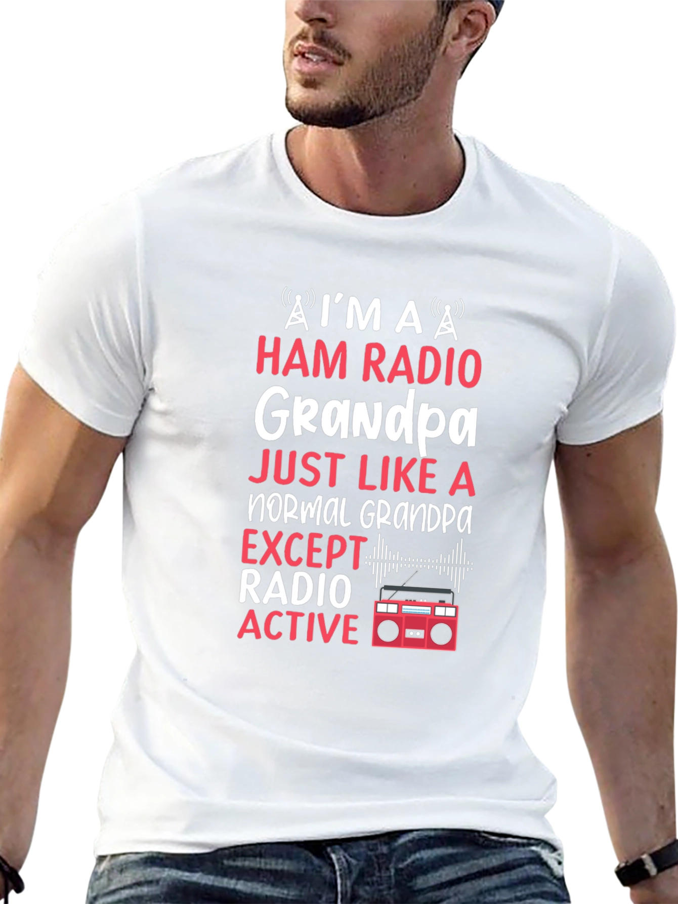 Ham Radio Grandpa T-Shirt - Radio Active