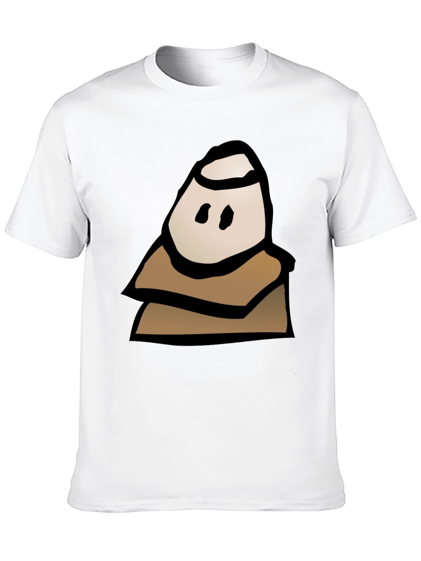 Mystery Character Graphic Tee - Black Cotton Blend