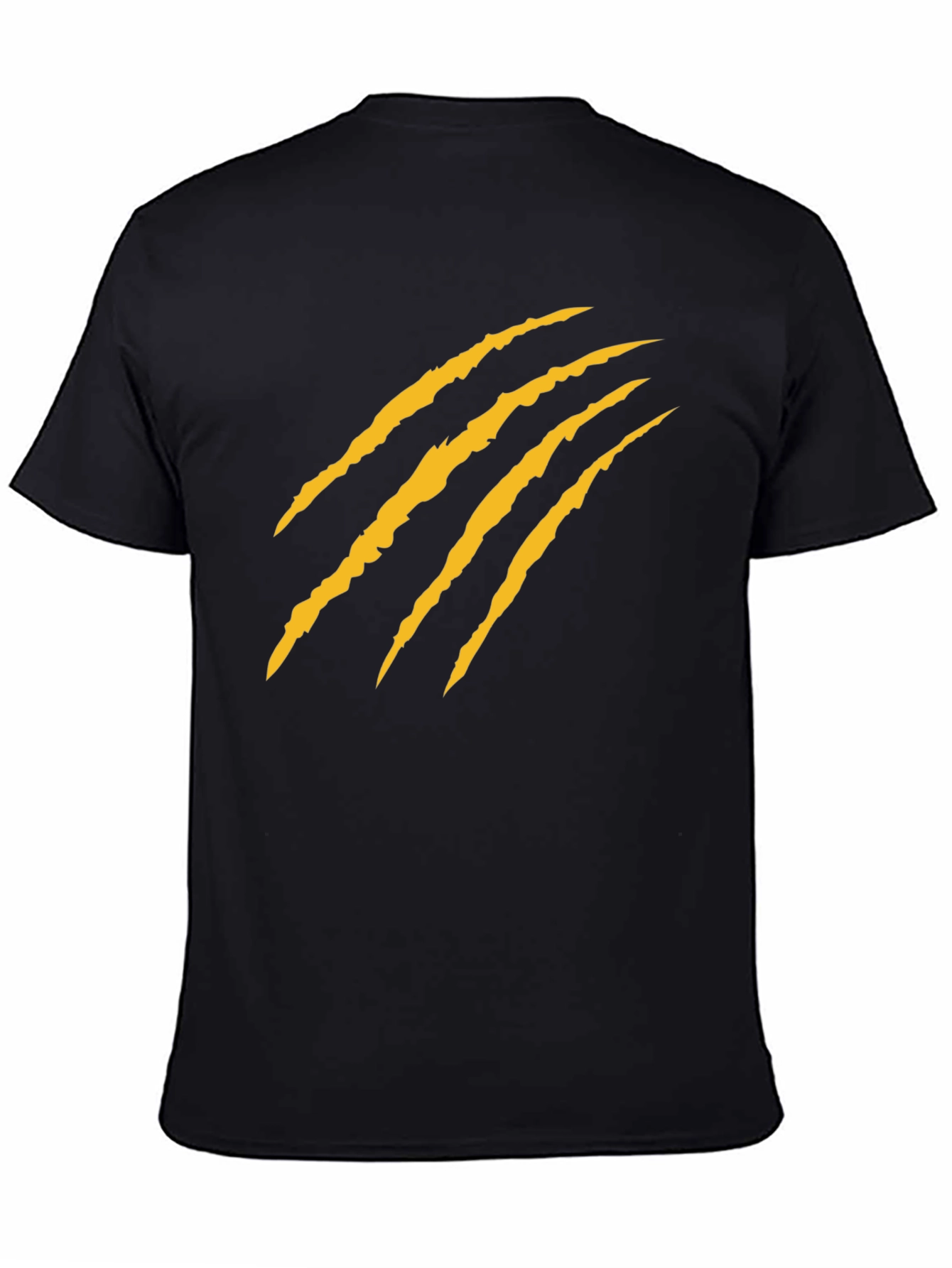 Claw Mark Graphic T-Shirt - Black Cotton Tee
