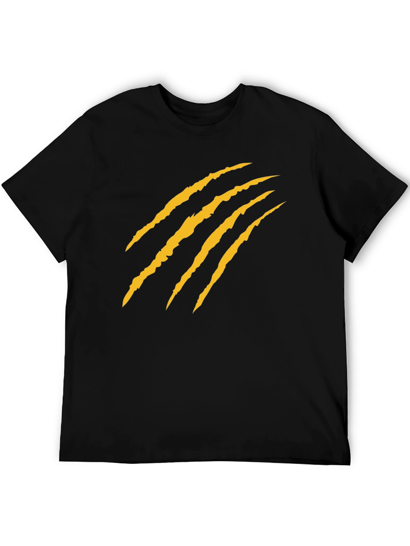 Claw Mark Graphic T-Shirt - Black Cotton Tee