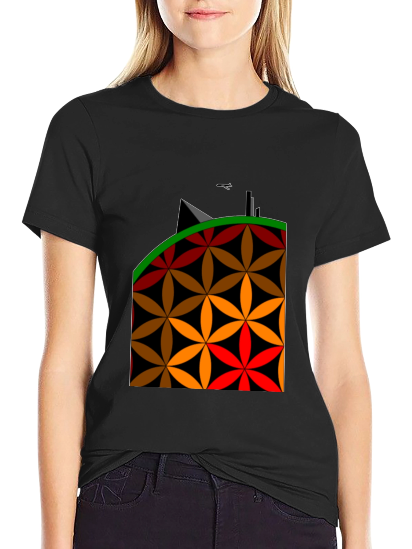 Geometric Flower Power T-Shirt