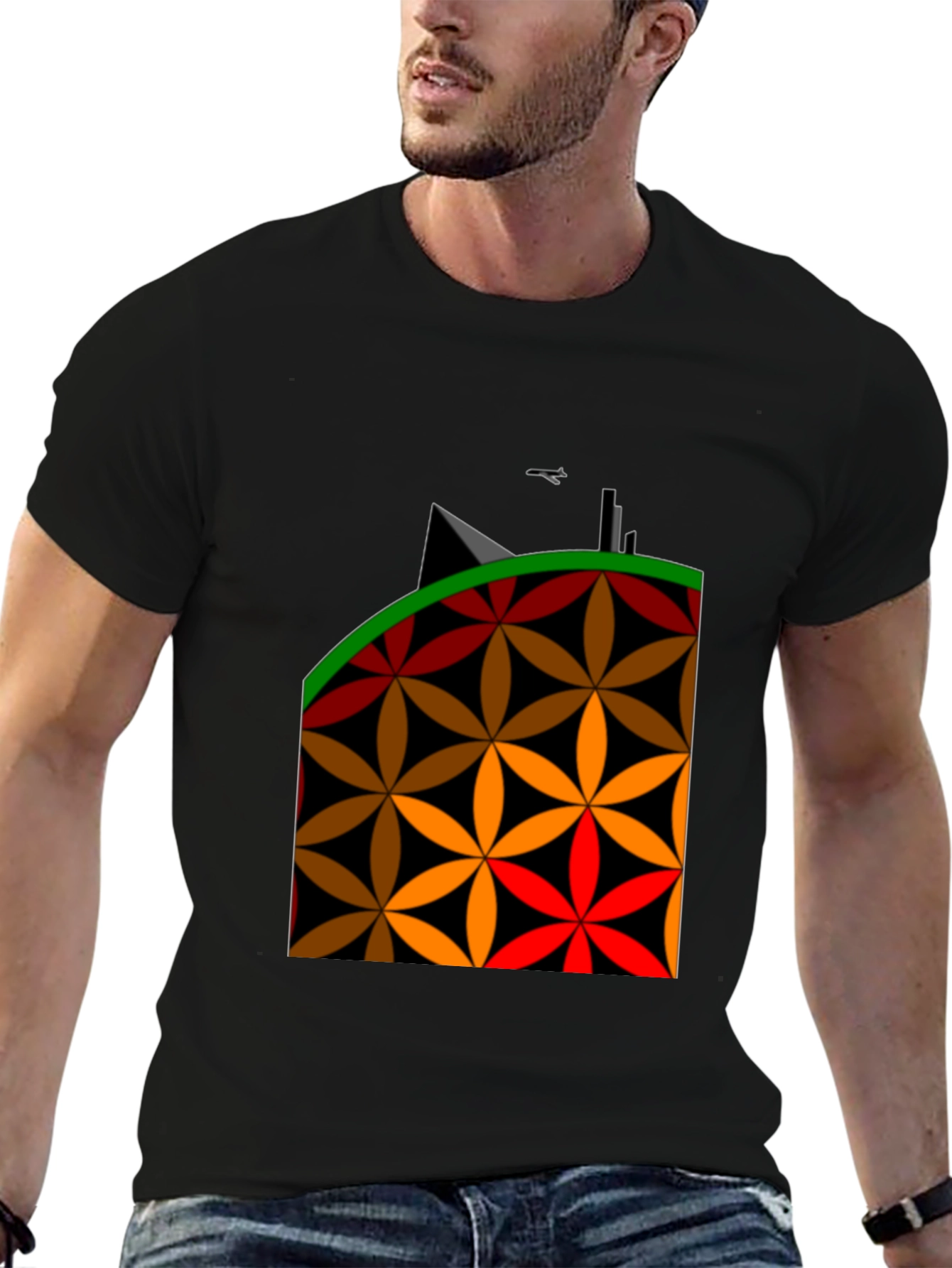 Geometric Flower Power T-Shirt