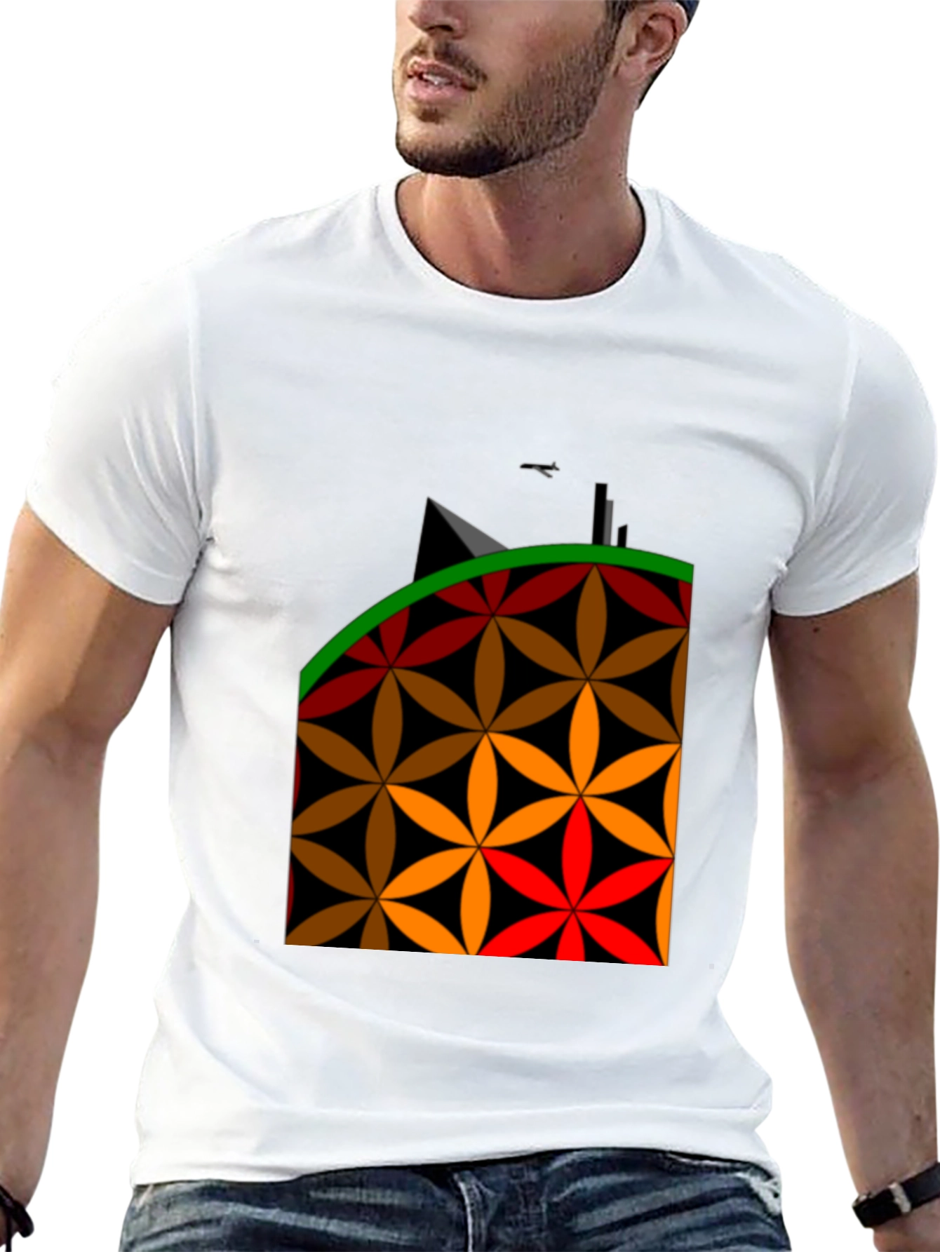 Geometric Flower Power T-Shirt