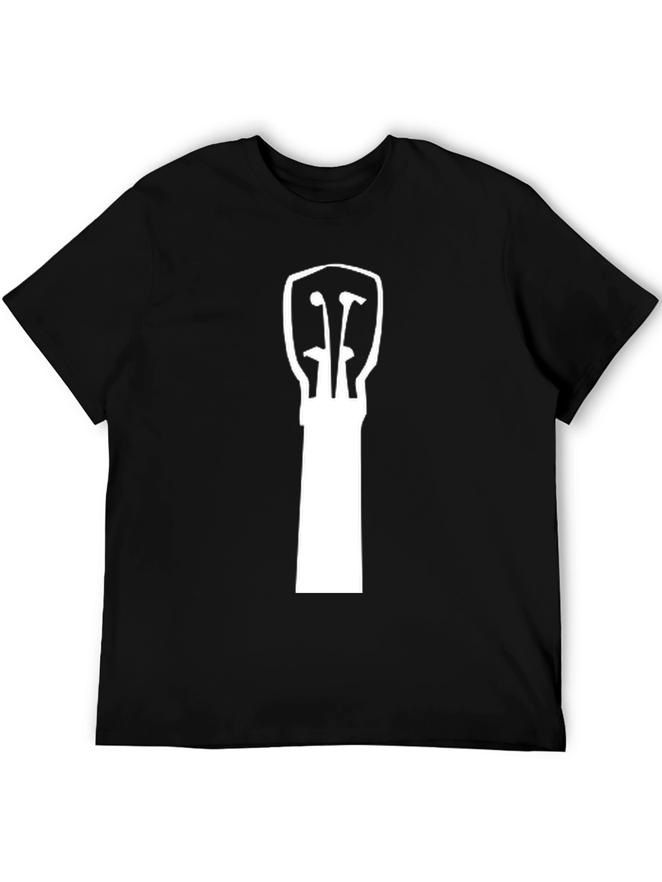 Guitar Headstock Graphic Tee - Black