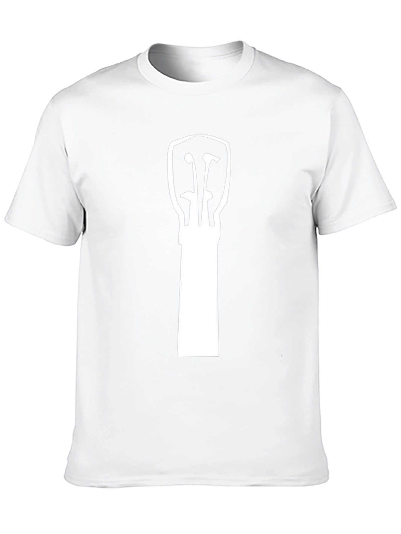 Guitar Headstock Graphic Tee - Black