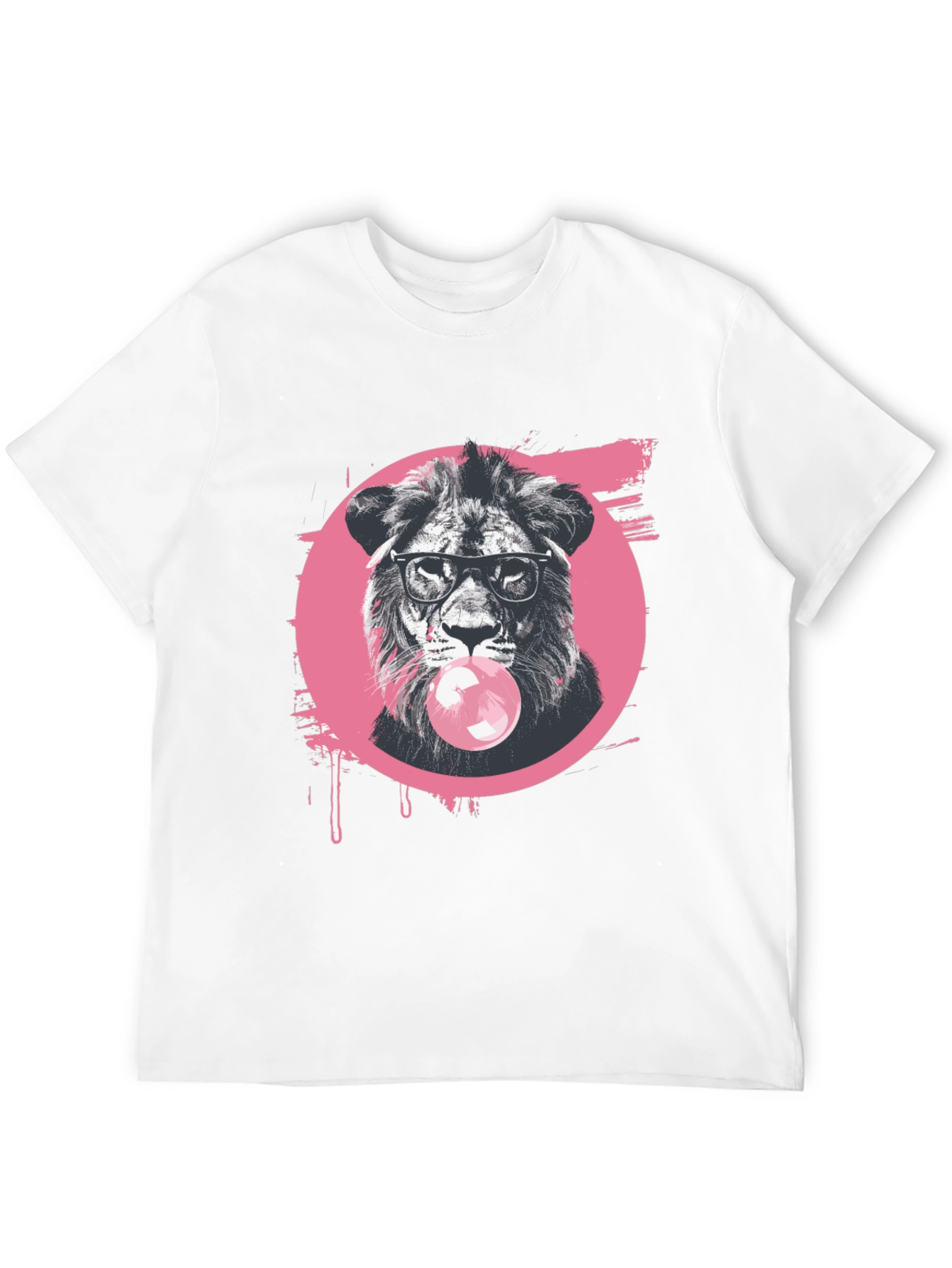 Cool Lion Bubble Gum Graphic Tee