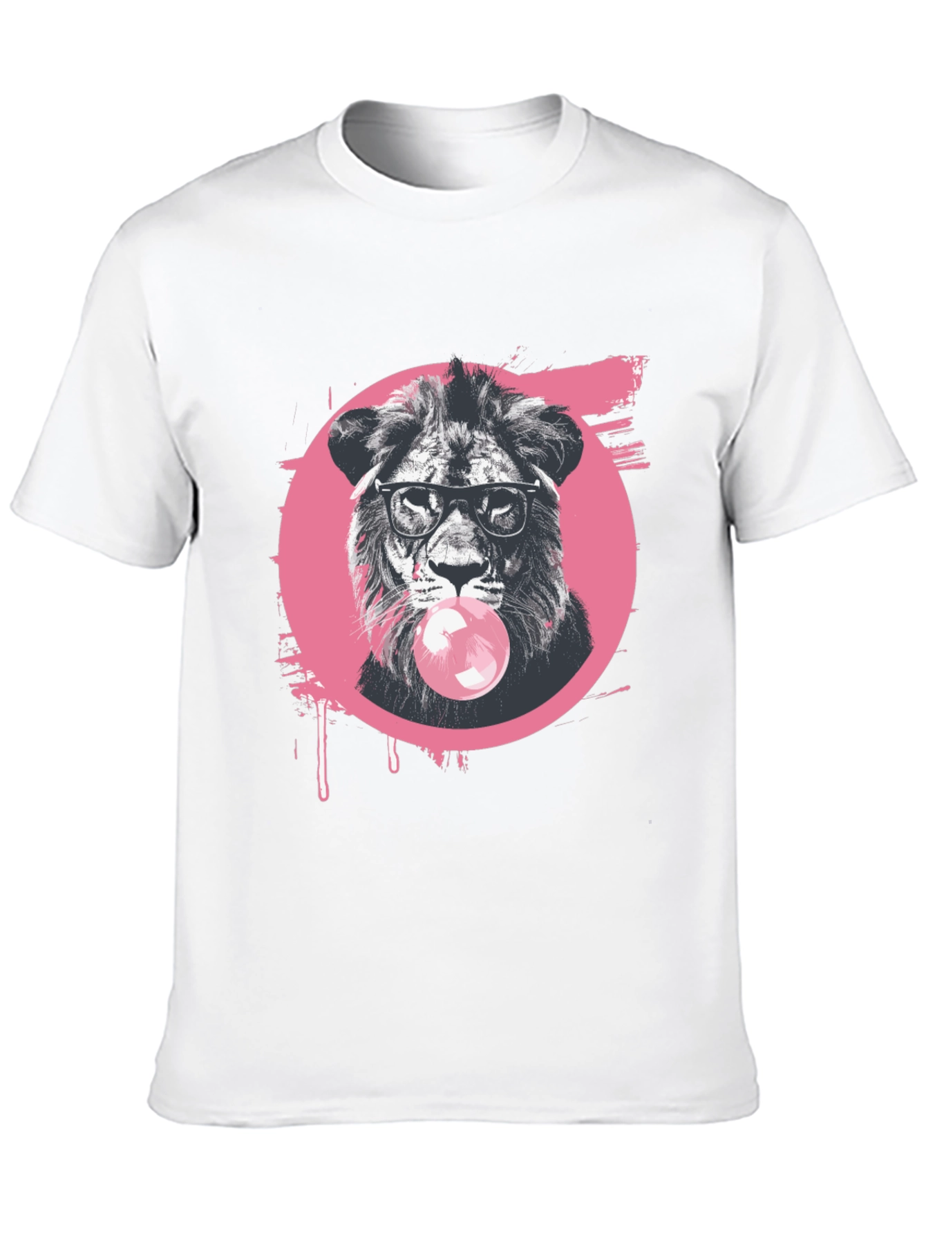 Cool Lion Bubble Gum Graphic Tee