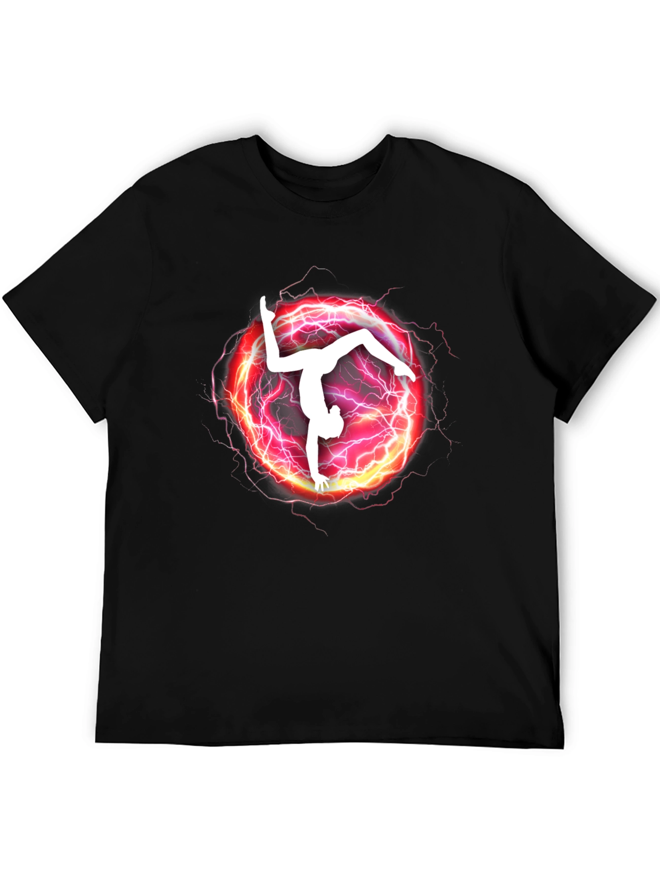Gymnast Lightning Graphic T-Shirt - Athletic Style