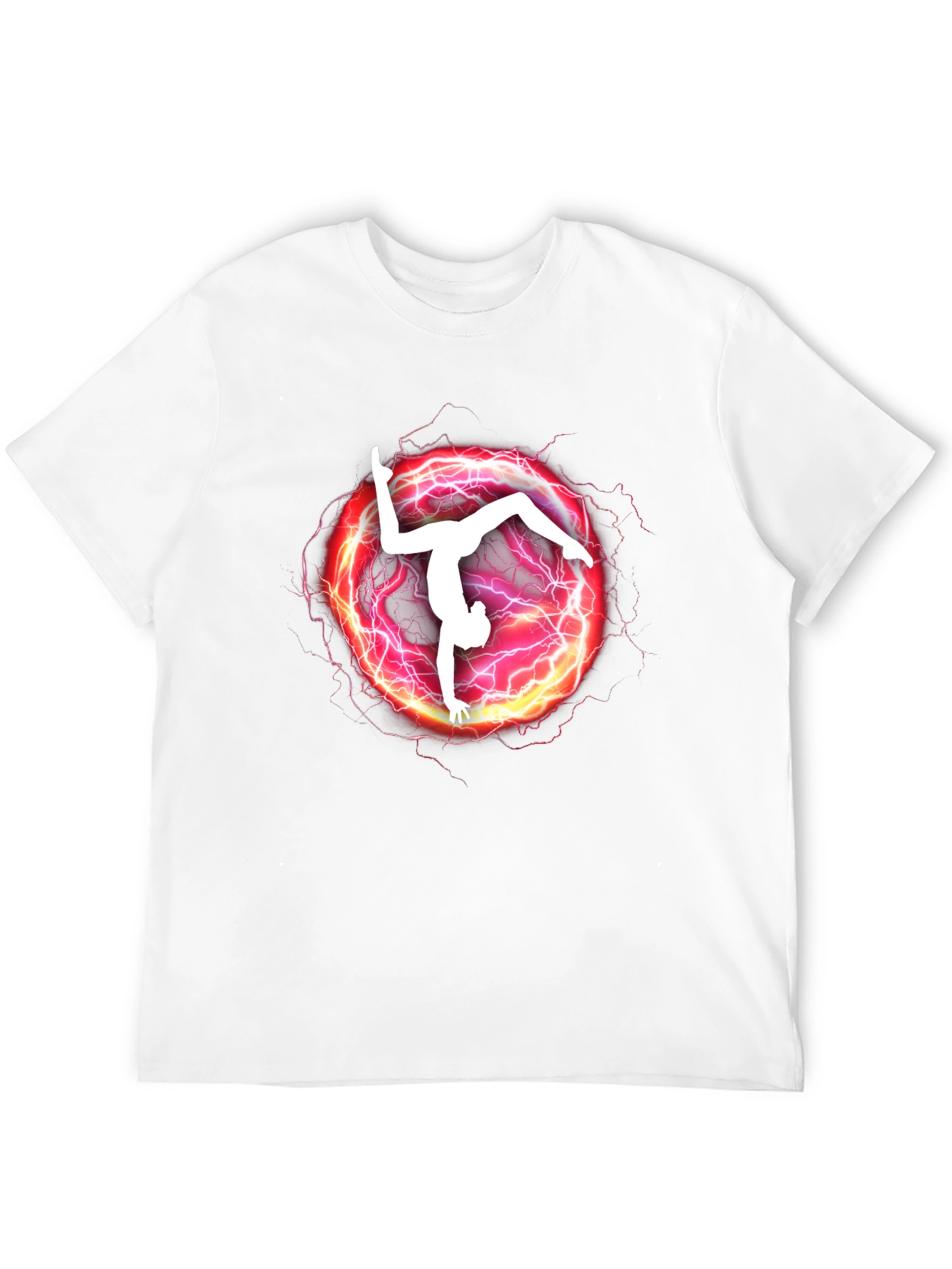 Gymnast Lightning Graphic T-Shirt - Athletic Style