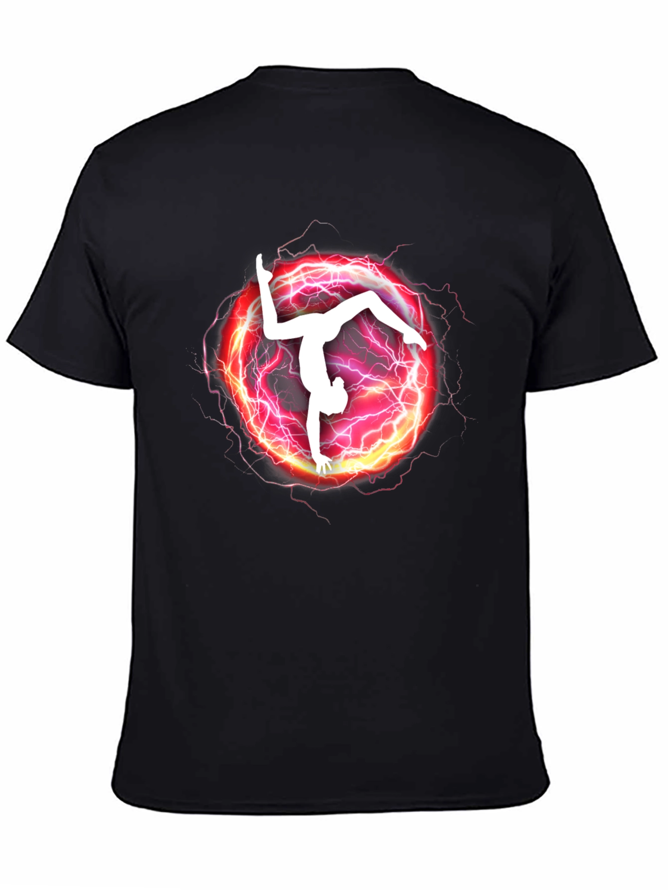 Gymnast Lightning Graphic T-Shirt - Athletic Style