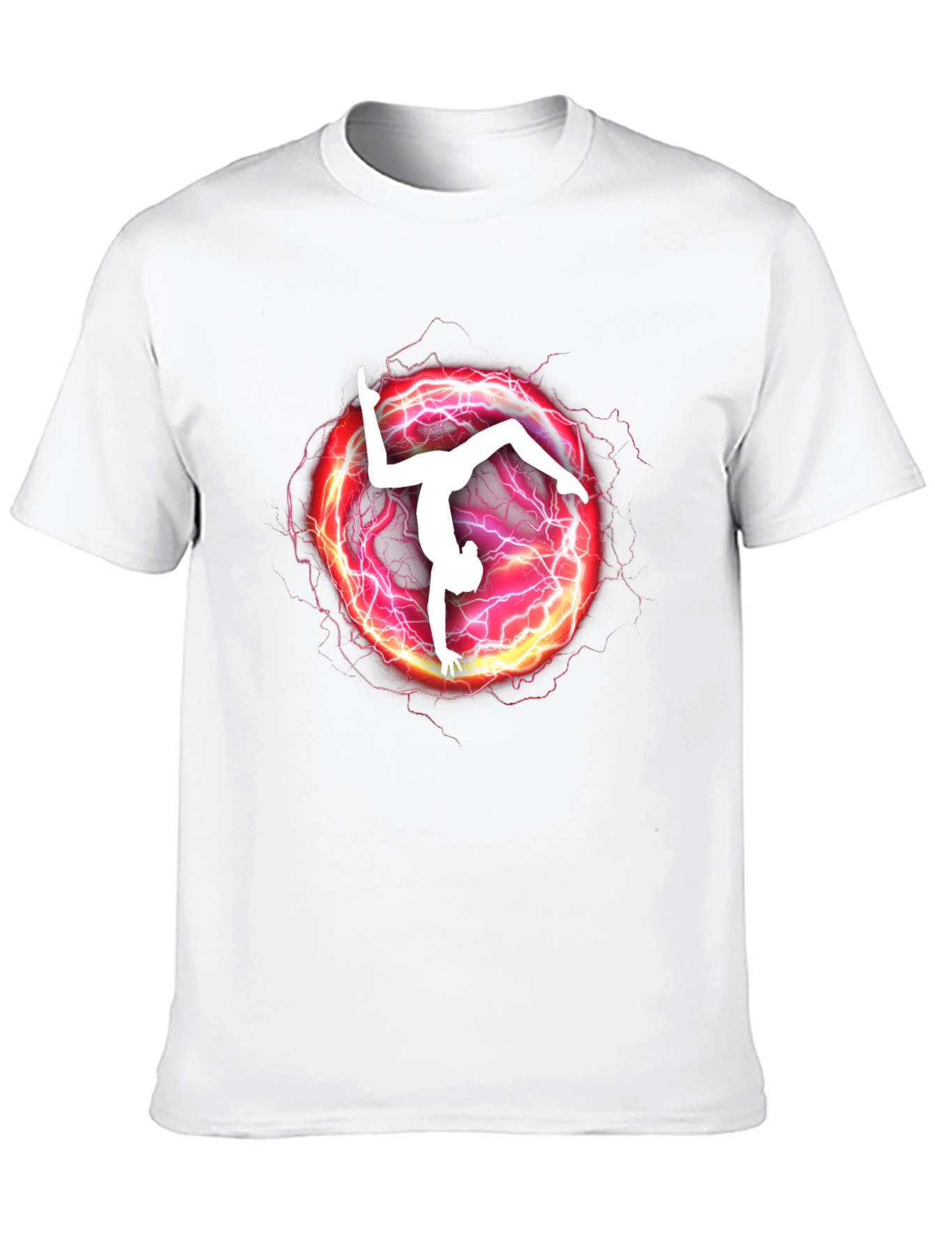 Gymnast Lightning Graphic T-Shirt - Athletic Style